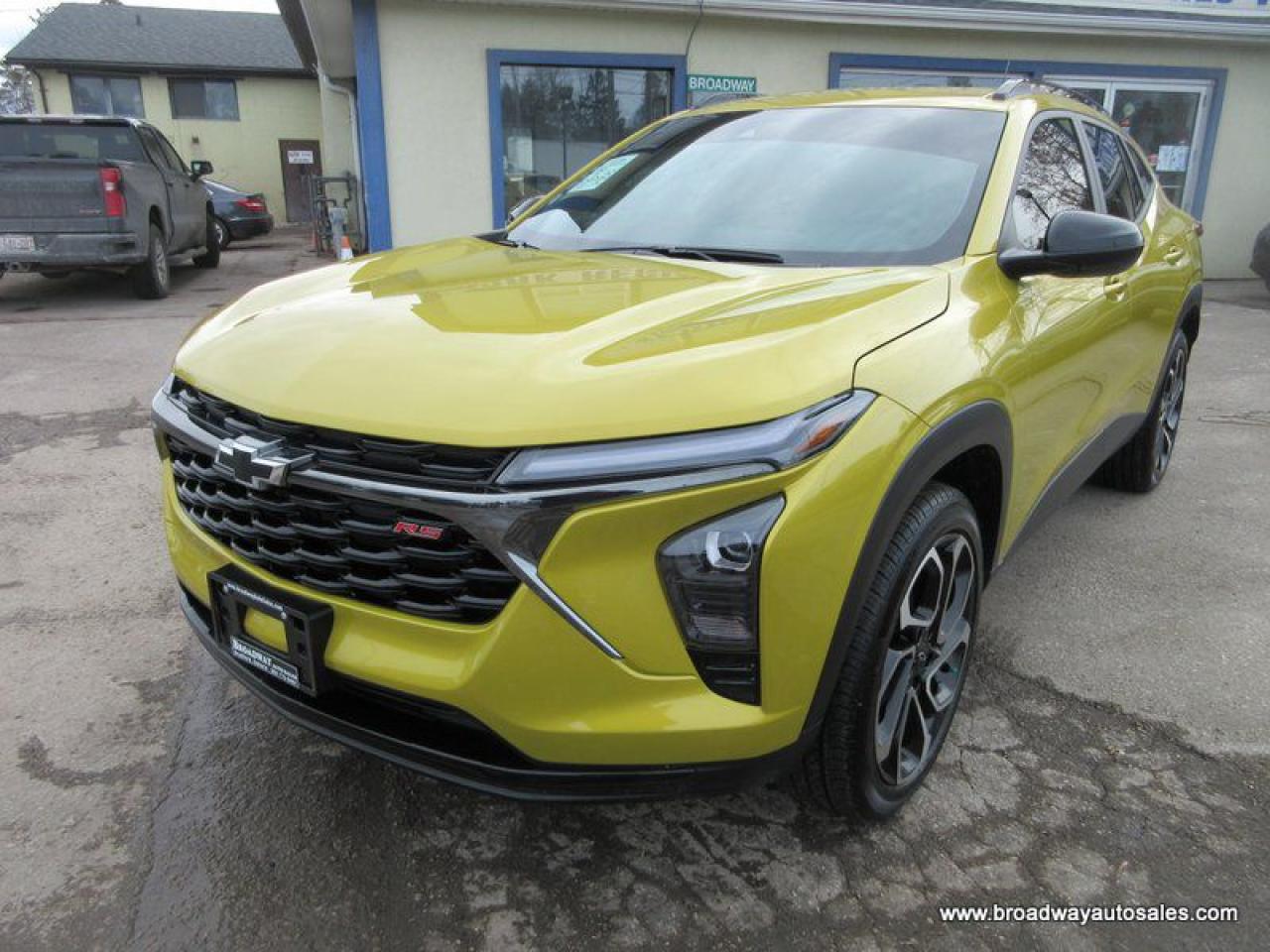 Used 2025 Chevrolet Trax LIKE NEW 2-RS-MODEL 5 PASSENGER 1.2L - TURBO.. LEATHER.. HEATED SEATS & WHEEL.. BACK-UP CAMERA.. BLUETOOTH SYSTEM.. KEYLESS ENTRY.. for sale in Bradford, ON