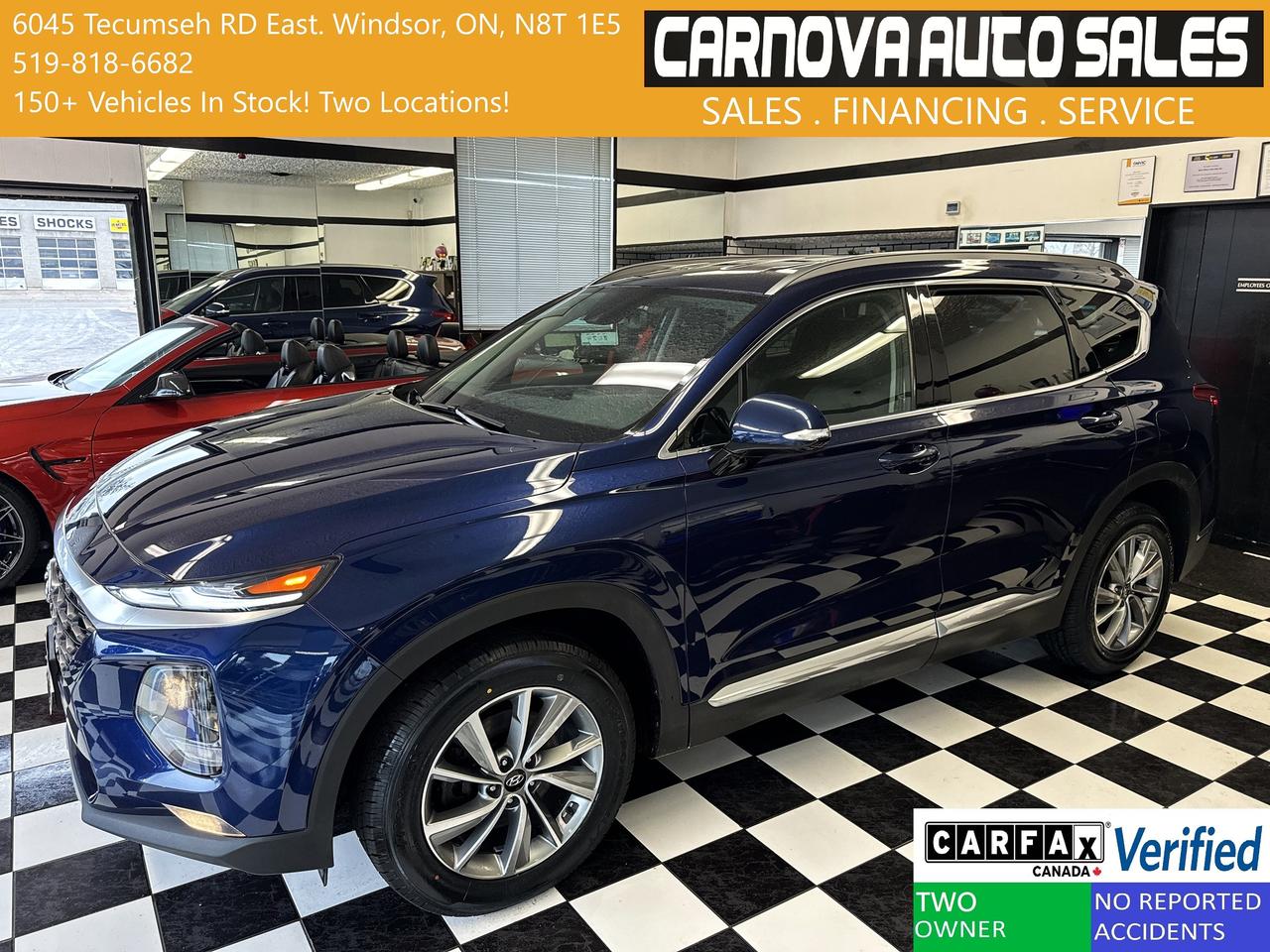 2019 Hyundai Santa Fe Prefferred AWD+New Tires+Brakes+Camera+CLEANCARFAX Photo0