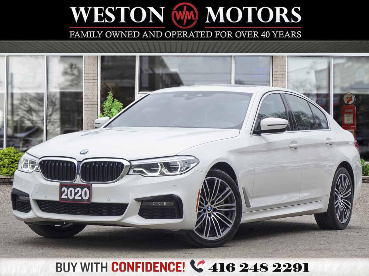 2020 BMW 530xi MPKG*AWD*NAVI*LEATHER*SUNROOF*HEATED SEATS&WHEEL