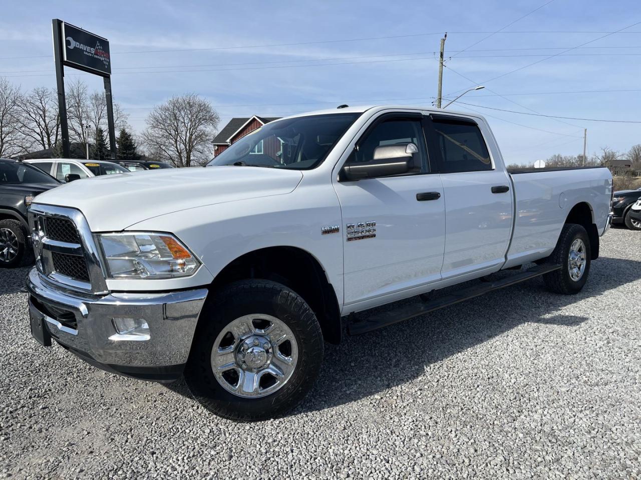 <div><span>A family business of 28 years! *4X4*BACKUP CAM.*6 PASSENGER*4x4* This is equipped with A/C, PDC, Cruise Control, and Remote Start. This 2018 Ram 2500 will be sold with an Ontario Safety Certificate through our multi-point inspection process to provide you with the best quality pre-owned experience. Complete Carfax reports come with every vehicle sale and are readily available. Financing available as well at Daves Auto through TD Auto finance for all models 2015 and newer! 2015-2017 models subject to 9.49%, 2018-2025 models range from 7.49%-9.49%. All vehicles with XM Capability come with 3 free months of Sirius XM. Daves Auto continues to serve its customers with quality, unbranded pre-owned vehicles, certifying every vehicle inside the list price disclosed.  Tinting available for $99/window.</span></div><br /><div><span id=docs-internal-guid-a068bb7c-7fff-8ef2-7f4b-1d9f6aafe6d8></span></div><br /><div><span>Established in 1996, Daves Auto has been serving Haldimand, West Lincoln and Ontario area with the same quality for over 28 years! With growth, Daves Auto now has a lot with approximately 70 vehicles and a service building on-site to safety all vehicles in-house. If you are looking at this vehicle and need any additional information, please feel free to call us or come visit us at 7109 Canborough Rd. Dunnville, Ontario. Find us on Instagram @ daves_auto_2020 and become more familiar with our family business! Please call in advance to ensure availability.</span></div>