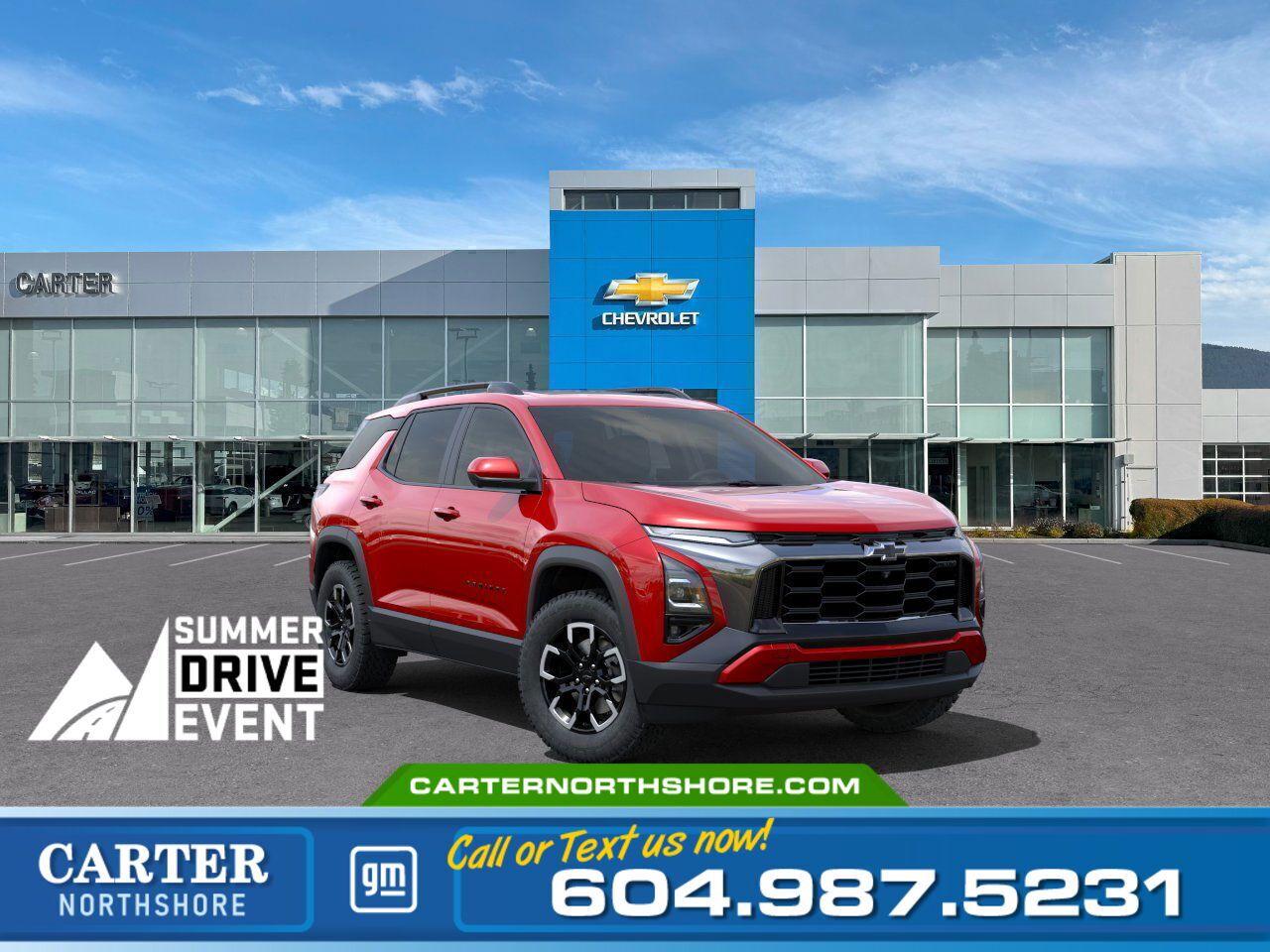 New 2025 Chevrolet Equinox ACTIV AWD | Surround Vision/Rain Sensor Wipers for sale in North Vancouver, BC