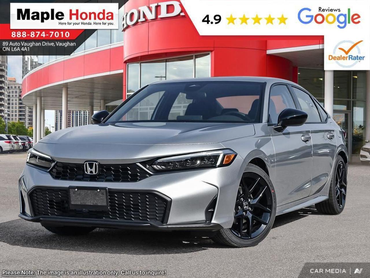 New 2025 Honda Civic Sedan Sport CVT for sale in Vaughan, ON