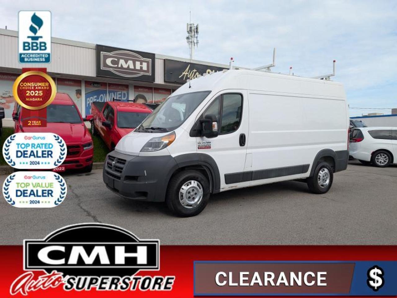 Used 2017 RAM Cargo Van ProMaster High Roof  **CLEAN CF** for sale in St. Catharines, ON