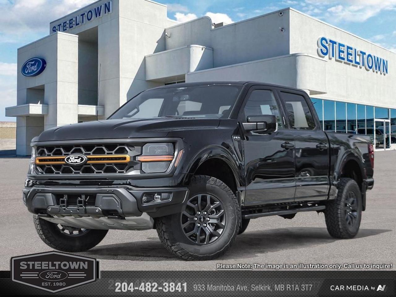 <b>Off-Road Package,  Heated Seats,  Climate Control,  Aluminum Wheels,  Running Boards!</b><br> <br> <br> <br>We value your TIME, we wont waste it or your gas is on us!   We offer extended test drives and if you cant make it out to us we will come straight to you!<br> <br>  The Ford F-150 is for those who think a day off is just an opportunity to get more done. <br> <br>Just as you mold, strengthen and adapt to fit your lifestyle, the truck you own should do the same. The Ford F-150 puts productivity, practicality and reliability at the forefront, with a host of convenience and tech features as well as rock-solid build quality, ensuring that all of your day-to-day activities are a breeze. Theres one for the working warrior, the long hauler and the fanatic. No matter who you are and what you do with your truck, F-150 doesnt miss.<br> <br> This agate black metallic Crew Cab 4X4 pickup   has an automatic transmission and is powered by a  400HP 3.5L V6 Cylinder Engine.<br> <br> Our F-150s trim level is Tremor. Upgrading to this Ford F-150 Tremor is a great choice as it comes loaded with exclusive aluminum wheels, a performance off-road suspension, a dual stainless steel exhaust with black tip, front fog lights, remote keyless entry and remote engine start, Ford Co-Pilot360 that features lane keep assist, pre-collision assist and automatic emergency braking. Enhanced features include body colored exterior accents, SYNC 4 with enhanced voice recognition, Apple CarPlay and Android Auto, FordPass Connect 4G LTE, steering wheel mounted cruise control, a powerful audio system, trailer hitch and sway control, cargo box lights, power door locks and a rear view camera to help when backing out of a tight spot. This vehicle has been upgraded with the following features: Off-road Package,  Heated Seats,  Climate Control,  Aluminum Wheels,  Running Boards,  Remote Start,  Sync. <br><br> View the original window sticker for this vehicle with this url <b><a href=http://www.windowsticker.forddirect.com/windowsticker.pdf?vin=1FTFW4L85SFA87752 target=_blank>http://www.windowsticker.forddirect.com/windowsticker.pdf?vin=1FTFW4L85SFA87752</a></b>.<br> <br>To apply right now for financing use this link : <a href=http://www.steeltownford.com/?https://CreditOnline.dealertrack.ca/Web/Default.aspx?Token=bf62ebad-31a4-49e3-93be-9b163c26b54c&La target=_blank>http://www.steeltownford.com/?https://CreditOnline.dealertrack.ca/Web/Default.aspx?Token=bf62ebad-31a4-49e3-93be-9b163c26b54c&La</a><br><br> <br/> Total  rebate of $6000 is reflected in the price.  Incentives expire 2025-04-30.  See dealer for details. <br> <br>Family owned and operated in Selkirk for 35 Years.  <br>Steeltown Ford is located just 20 minutes North of the Perimeter Hwy, with an onsite banking center that offers free consultations. <br>Ask about our special dealer rates available through all major banks and credit unions.<br>Dealer retains all rebates, plus taxes, govt fees and Steeltown Protect Plus.<br>Steeltown Ford Protect Plus includes:<br>- Life Time Tire Warranty <br>Dealer Permit # 1039<br><br><br> Come by and check out our fleet of 110+ used cars and trucks and 160+ new cars and trucks for sale in Selkirk.  o~o