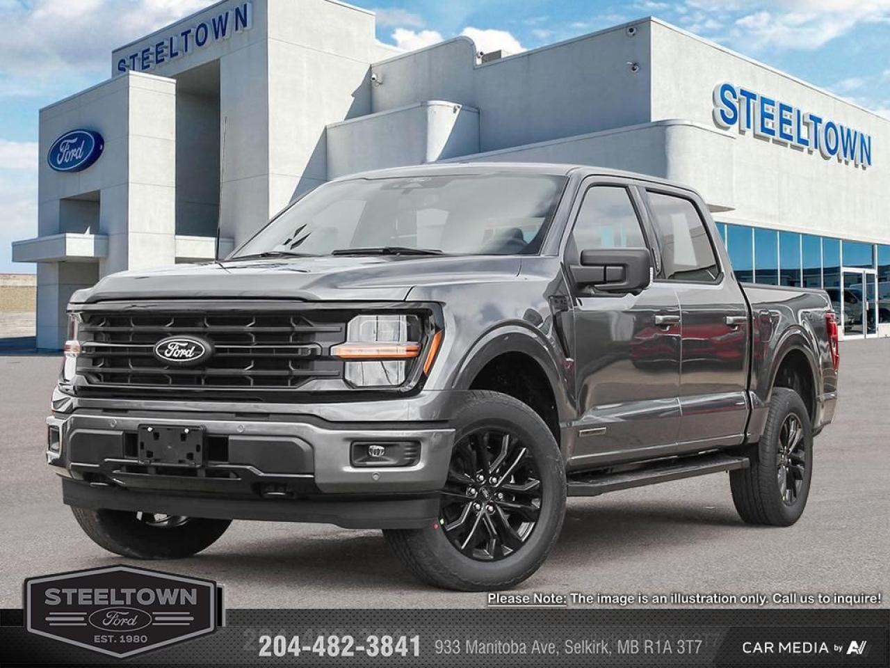 <b>Running Boards,  360 Camera,  Climate Control,  SYNC 4,  Remote Keyless Entry!</b><br> <br> <br> <br>We value your TIME, we wont waste it or your gas is on us!   We offer extended test drives and if you cant make it out to us we will come straight to you!<br> <br>  Smart engineering, impressive tech, and rugged styling make the F-150 hard to pass up. <br> <br>Just as you mold, strengthen and adapt to fit your lifestyle, the truck you own should do the same. The Ford F-150 puts productivity, practicality and reliability at the forefront, with a host of convenience and tech features as well as rock-solid build quality, ensuring that all of your day-to-day activities are a breeze. Theres one for the working warrior, the long hauler and the fanatic. No matter who you are and what you do with your truck, F-150 doesnt miss.<br> <br> This carbonized grey metallic Crew Cab 4X4 pickup   has an automatic transmission and is powered by a  325HP 2.7L V6 Cylinder Engine.<br> <br> Our F-150s trim level is XLT. This XLT trim steps things up with running boards, dual-zone climate control and a 360 camera system, along with great standard features such as class IV tow equipment with trailer sway control, remote keyless entry, cargo box lighting, and a 12-inch infotainment screen powered by SYNC 4 featuring SiriusXM satellite radio, Apple CarPlay, Android Auto and FordPass Connect 5G internet hotspot. Safety features also include blind spot detection, lane keep assist with lane departure warning, front and rear collision mitigation and automatic emergency braking. This vehicle has been upgraded with the following features: Running Boards,  360 Camera,  Climate Control,  Sync 4,  Remote Keyless Entry,  Mobile Hotspot,  Blind Spot Detection. <br><br> View the original window sticker for this vehicle with this url <b><a href=http://www.windowsticker.forddirect.com/windowsticker.pdf?vin=1FTEW3LP8SFA69713 target=_blank>http://www.windowsticker.forddirect.com/windowsticker.pdf?vin=1FTEW3LP8SFA69713</a></b>.<br> <br>To apply right now for financing use this link : <a href=http://www.steeltownford.com/?https://CreditOnline.dealertrack.ca/Web/Default.aspx?Token=bf62ebad-31a4-49e3-93be-9b163c26b54c&La target=_blank>http://www.steeltownford.com/?https://CreditOnline.dealertrack.ca/Web/Default.aspx?Token=bf62ebad-31a4-49e3-93be-9b163c26b54c&La</a><br><br> <br/> Total  rebate of $6000 is reflected in the price.  Incentives expire 2025-04-30.  See dealer for details. <br> <br>Family owned and operated in Selkirk for 35 Years.  <br>Steeltown Ford is located just 20 minutes North of the Perimeter Hwy, with an onsite banking center that offers free consultations. <br>Ask about our special dealer rates available through all major banks and credit unions.<br>Dealer retains all rebates, plus taxes, govt fees and Steeltown Protect Plus.<br>Steeltown Ford Protect Plus includes:<br>- Life Time Tire Warranty <br>Dealer Permit # 1039<br><br><br> Come by and check out our fleet of 100+ used cars and trucks and 160+ new cars and trucks for sale in Selkirk.  o~o