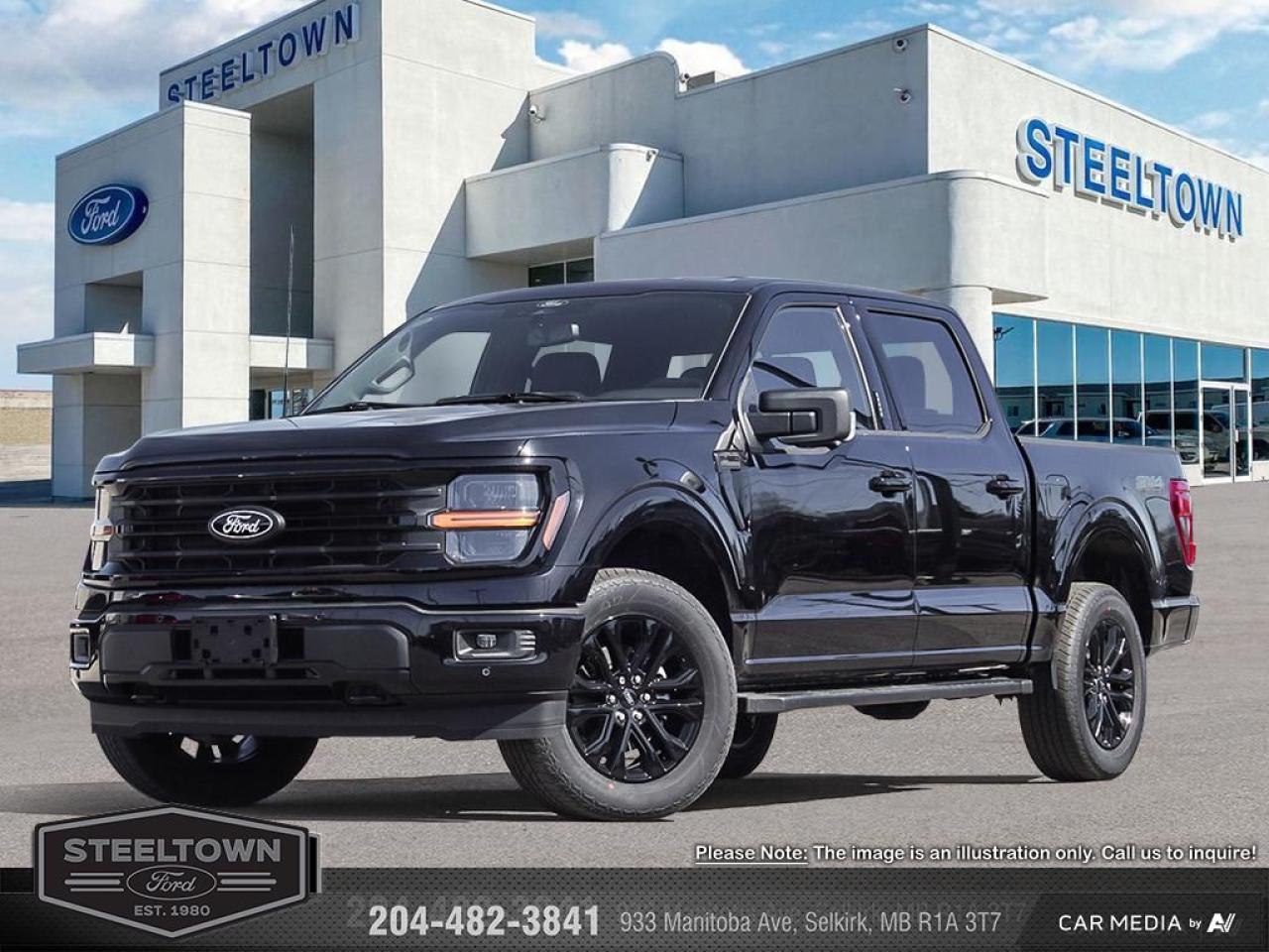 <b>Running Boards,  360 Camera,  Climate Control,  SYNC 4,  Remote Keyless Entry!</b><br> <br> <br> <br>We value your TIME, we wont waste it or your gas is on us!   We offer extended test drives and if you cant make it out to us we will come straight to you!<br> <br>  The Ford F-Series is the best-selling vehicle in Canada for a reason. Its simply the most trusted pickup for getting the job done. <br> <br>Just as you mold, strengthen and adapt to fit your lifestyle, the truck you own should do the same. The Ford F-150 puts productivity, practicality and reliability at the forefront, with a host of convenience and tech features as well as rock-solid build quality, ensuring that all of your day-to-day activities are a breeze. Theres one for the working warrior, the long hauler and the fanatic. No matter who you are and what you do with your truck, F-150 doesnt miss.<br> <br> This agate black metallic Crew Cab 4X4 pickup   has an automatic transmission and is powered by a  325HP 2.7L V6 Cylinder Engine.<br> <br> Our F-150s trim level is XLT. This XLT trim steps things up with running boards, dual-zone climate control and a 360 camera system, along with great standard features such as class IV tow equipment with trailer sway control, remote keyless entry, cargo box lighting, and a 12-inch infotainment screen powered by SYNC 4 featuring SiriusXM satellite radio, Apple CarPlay, Android Auto and FordPass Connect 5G internet hotspot. Safety features also include blind spot detection, lane keep assist with lane departure warning, front and rear collision mitigation and automatic emergency braking. This vehicle has been upgraded with the following features: Running Boards,  360 Camera,  Climate Control,  Sync 4,  Remote Keyless Entry,  Mobile Hotspot,  Blind Spot Detection. <br><br> View the original window sticker for this vehicle with this url <b><a href=http://www.windowsticker.forddirect.com/windowsticker.pdf?vin=1FTEW3LP6SFA62341 target=_blank>http://www.windowsticker.forddirect.com/windowsticker.pdf?vin=1FTEW3LP6SFA62341</a></b>.<br> <br>To apply right now for financing use this link : <a href=http://www.steeltownford.com/?https://CreditOnline.dealertrack.ca/Web/Default.aspx?Token=bf62ebad-31a4-49e3-93be-9b163c26b54c&La target=_blank>http://www.steeltownford.com/?https://CreditOnline.dealertrack.ca/Web/Default.aspx?Token=bf62ebad-31a4-49e3-93be-9b163c26b54c&La</a><br><br> <br/> Total  rebate of $6000 is reflected in the price.  Incentives expire 2025-04-30.  See dealer for details. <br> <br>Family owned and operated in Selkirk for 35 Years.  <br>Steeltown Ford is located just 20 minutes North of the Perimeter Hwy, with an onsite banking center that offers free consultations. <br>Ask about our special dealer rates available through all major banks and credit unions.<br>Dealer retains all rebates, plus taxes, govt fees and Steeltown Protect Plus.<br>Steeltown Ford Protect Plus includes:<br>- Life Time Tire Warranty <br>Dealer Permit # 1039<br><br><br> Come by and check out our fleet of 110+ used cars and trucks and 160+ new cars and trucks for sale in Selkirk.  o~o