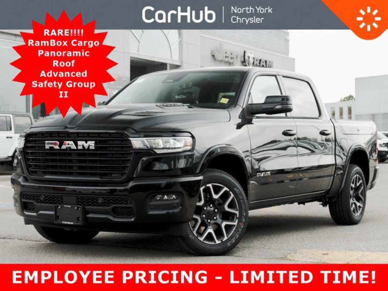 New 2025 RAM 1500 Laramie 4x4 Panoroof RamBox Cargo Advanced Safety Group II  Sport Appearance Package for sale in Thornhill, ON