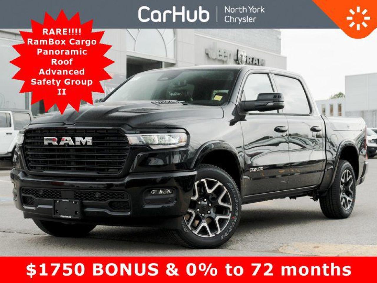 New 2025 RAM 1500 Laramie 4x4 Panoroof RamBox Cargo Advanced Safety Group II  Sport Appearance Package for sale in Thornhill, ON