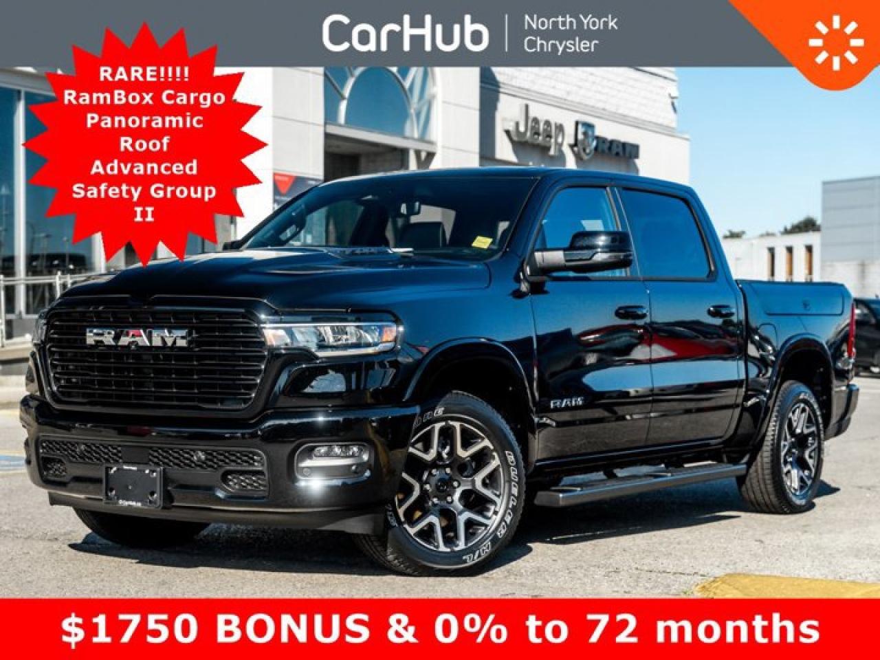 New 2025 RAM 1500 Laramie 4x4 Panoroof RamBox Cargo Advanced Safety Group II  Sport Appearance Package for sale in Thornhill, ON