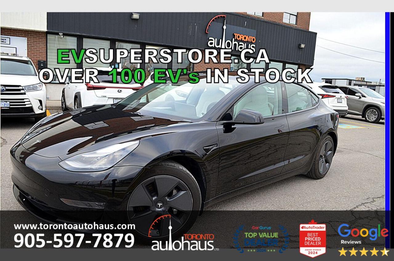 Used 2022 Tesla Model 3 WHITE INTERIOR I OVER 100 TESLAS IN STOCK for sale in Concord, ON