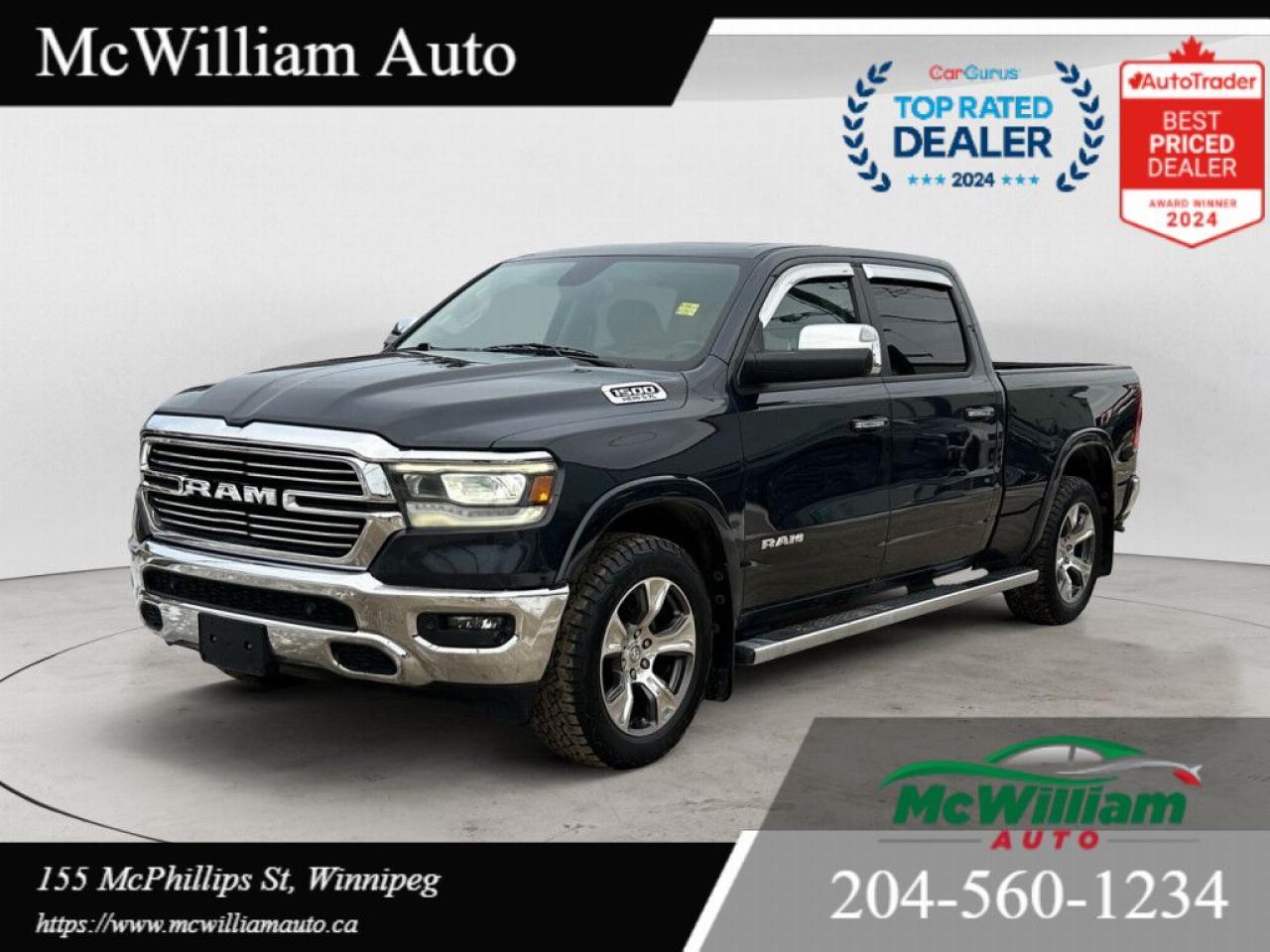 Used 2020 RAM 1500 LARAMIE CREW CAB STD BED for sale in Winnipeg, MB