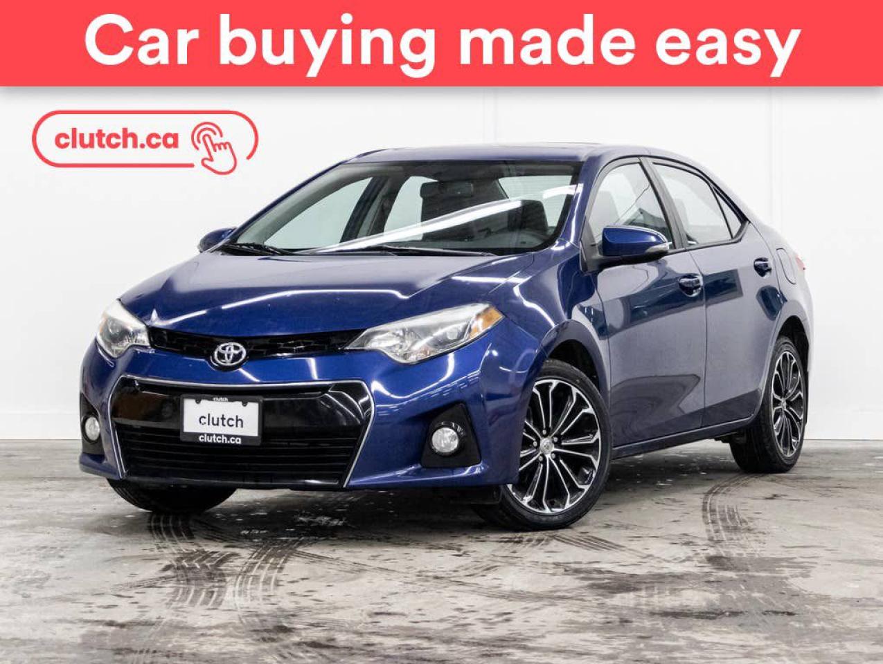 Used 2015 Toyota Corolla S w/  Tech Pkg w/ Heated Front Seats, Power Moonroof, Nav for sale in Toronto, ON