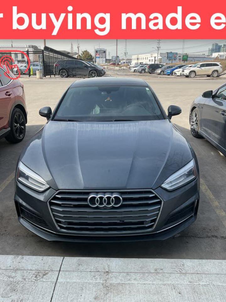 Used 2018 Audi A5 Progressiv AWD w/ Apple CarPlay, Heated Front Seats, Rearview Cam for sale in Toronto, ON