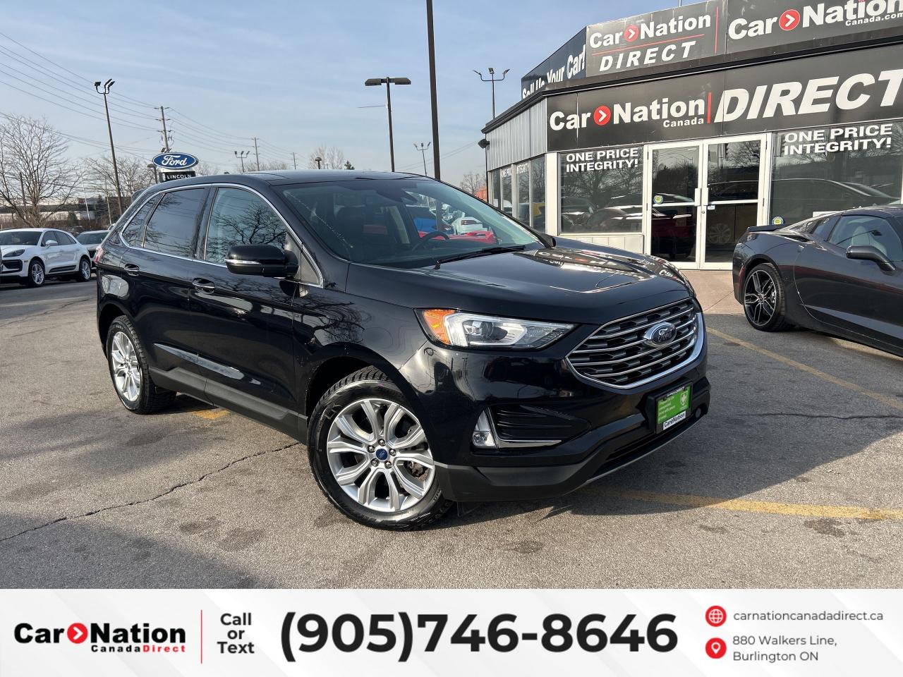Used 2020 Ford Edge TITANIUM | AWD | LEATHER | PANO ROOF | NAVIGATION for sale in Burlington, ON