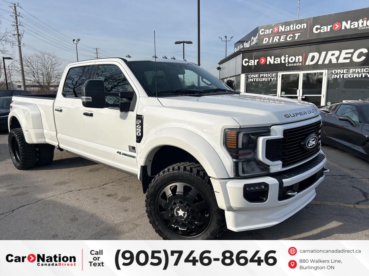Used 2022 Ford F-450 SUPER DUTY PLATINUM DIESEL LIFTED |ROOF|UPGRADED TIRES & RIMS for sale in Burlington, ON