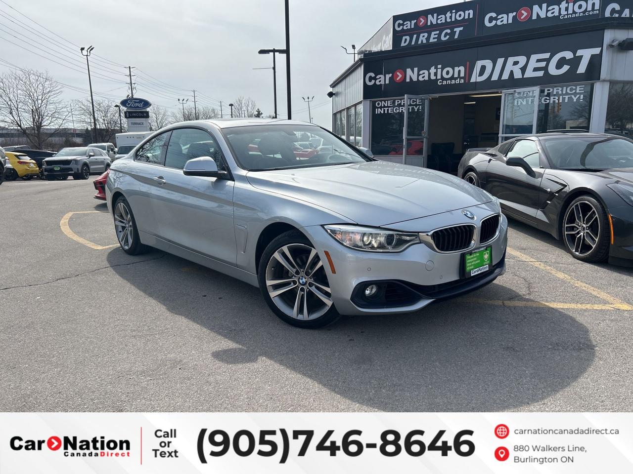 Used 2015 BMW 4 Series COUPE| AWD | LEATHER | SUNROOF | NAV | ONLY 59KM! for sale in Burlington, ON