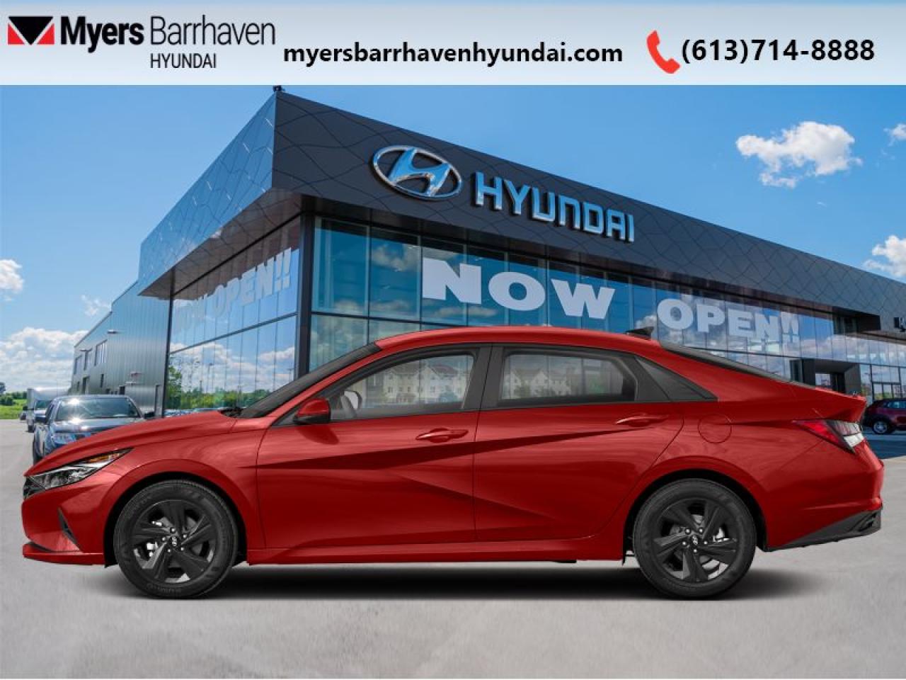 <b>Navigation,  Sunroof,  Heated Seats,  Heated Steering Wheel,  Active Driver Assistance!</b><br> <br>  Compare at $21630 - Our Price is just $21000! <br> <br>   Hyundai has come a long way offering amazing quality in this new Elantra. This  2021 Hyundai Elantra is for sale today. <br> <br>Built to be stronger yet lighter, more powerful and much more fuel efficient, this Hyundai Elantra is the award-winning compact that delivers refined quality and comfort above all. With a stylish aerodynamic design and excellent performance, this Elantra stands out as a leader in its competitive class. This  sedan has 105,896 kms. Its  fiery red in colour  and is completely accident free based on the <a href=https://vhr.carfax.ca/?id=1P+id8JNosu3dZpd1lpCh2DQcaLIo9Cd target=_blank>CARFAX Report</a> . It has an automatic transmission and is powered by a  147HP 2.0L 4 Cylinder Engine.  <br> <br> Our Elantras trim level is Preferred w/Sun & Tech Package IVT. This Elantra comes with an 8 inch touchscreen, heated steering wheel, proximity key, auto shut-off at idle, automatic headlamps, cruise control, forward collision avoidance, lane keep assist, alloy wheels, Android Auto, Apple CarPlay, heated seats, and remote keyless entry. the Sun and Safety package adds a power sunroof, navigation, hands free trunk lid, remote start, and blind spot assistance. This vehicle has been upgraded with the following features: Navigation,  Sunroof,  Heated Seats,  Heated Steering Wheel,  Active Driver Assistance,  Android Auto,  Apple Carplay. <br> <br/><br> Buy this vehicle now for the lowest bi-weekly payment of <b>$151.06</b> with $0 down for 84 months @ 6.99% APR O.A.C. ( Plus applicable taxes -  & fees   ).  See dealer for details. <br> <br>*LIFETIME ENGINE TRANSMISSION WARRANTY NOT AVAILABLE ON VEHICLES WITH KMS EXCEEDING 140,000KM, VEHICLES 8 YEARS & OLDER, OR HIGHLINE BRAND VEHICLE(eg. BMW, INFINITI. CADILLAC, LEXUS...) o~o