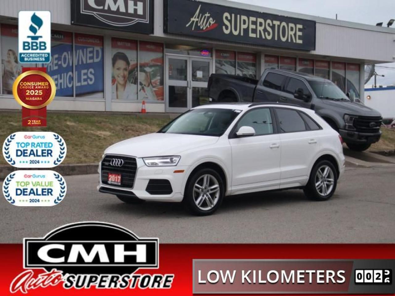 Used 2017 Audi Q3 2.0T quattro Komfort  **LOW KMS - PANO ROOF** for sale in St. Catharines, ON