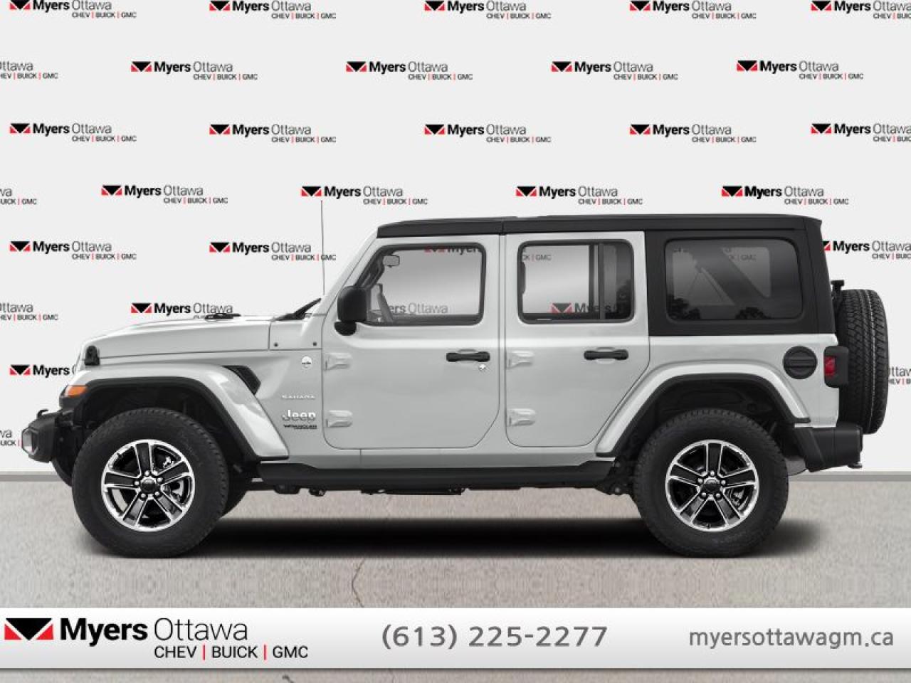 <b>CERTIFIED </b><br>   Compare at $33535 - Myers Cadillac is just $32558! <br> <br>JUST IN - 2019 WRANGLER SAHARA UNLMITED - WHITE ON BLACK LEATHER, COLD WEATHER PAKAGE- HEATED STEERING WHEEL, HEATED SEATS, REMOTE START, LED LIGHTING GROUP- UCONNECT WITH NAV AND SOUND GROUP- ALPINE SOUND SYSTEM, 8.4 SCREEN, CARPLAY, DUAL TOPS, SAFETY TEC GROUP- PARK ASSIST, BLIND ZONE ALERT, 8 SPEED AUTO, REMOTE PROMIXITY ENTRY, BODY COLORED HARD TOP, 18 TECH GREY WHEELS, CERTIFIED, NO ADMIN FEES. CLEAN CARFAX<br> <br>To apply right now for financing use this link : <a href=https://creditonline.dealertrack.ca/Web/Default.aspx?Token=b35bf617-8dfe-4a3a-b6ae-b4e858efb71d&Lang=en target=_blank>https://creditonline.dealertrack.ca/Web/Default.aspx?Token=b35bf617-8dfe-4a3a-b6ae-b4e858efb71d&Lang=en</a><br><br> <br/><br>All prices include Admin fee and Etching Registration, applicable Taxes and licensing fees are extra.<br>*LIFETIME ENGINE TRANSMISSION WARRANTY NOT AVAILABLE ON VEHICLES WITH KMS EXCEEDING 140,000KM, VEHICLES 8 YEARS & OLDER, OR HIGHLINE BRAND VEHICLE(eg. BMW, INFINITI. CADILLAC, LEXUS...)<br> Come by and check out our fleet of 30+ used cars and trucks and 180+ new cars and trucks for sale in Ottawa.  o~o