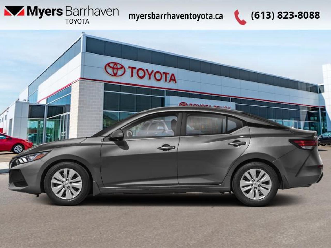 <b>Remote Start, Apple CarPlay, Android Auto, Heated Seats, Remote Keyless Entry, Forward Collision Warning, Pedestrian Detection, Lane Departure Warning, Blind Spot Detection, Aluminum Wheels, Adaptive Cruise, Rearview Camera, Park Assist</b><br> <br>  Compare at $23814 - Our Live Market Price is just $22898! <br> <br>   Incredible performance blends seamlessly with the exciting interior in this 2022 Sentra. This  2022 Nissan Sentra is fresh on our lot in Ottawa. <br> <br>More excitement for the same fuel efficiency was achieved through intelligent design in this 2022 Sentra. Offering an interior you expect from the luxury vehicle, this compact car is packed with power and excitement from the beautiful lights to the stunning spoiler. All the impressive looks blend seamlessly with the upscale interior, making this Sentra an instant classic.This  sedan has 47,948 kms. Its  gray in colour  . It has an automatic transmission and is powered by a  smooth engine. <br> <br> Our Sentras trim level is SV. This SV trim pumps up the drive with intelligent cruise, remote start, NissanConnect, Nissan Intelligent Key, dual zone climate control, and aluminum wheels. This Sentra S lets you step up your game with touchscreen infotainment featuring Apple CarPlay, Android Auto, voice recognition, hands free texting assistant, Bluetooth, and more connectivity features. Heated seats and remote keyless entry provide modern comforts while cruise intelligent forward collision warning, intelligent emergency braking with pedestrian detection, lane departure warning, blind spot warning, a rearview monitor, rear sonar, rear automatic braking, and driver alertness warning keep you safe.<br> <br>To apply right now for financing use this link : <a href=https://www.myersbarrhaventoyota.ca/quick-approval/ target=_blank>https://www.myersbarrhaventoyota.ca/quick-approval/</a><br><br> <br/><br> Buy this vehicle now for the lowest bi-weekly payment of <b>$169.74</b> with $0 down for 84 months @ 8.99% APR O.A.C. ( Plus applicable taxes -  Plus applicable fees   ).  See dealer for details. <br> <br>At Myers Barrhaven Toyota we pride ourselves in offering highly desirable pre-owned vehicles. We truly hand pick all our vehicles to offer only the best vehicles to our customers. No two used cars are alike, this is why we have our trained Toyota technicians highly scrutinize all our trade ins and purchases to ensure we can put the Myers seal of approval. Every year we evaluate 1000s of vehicles and only 10-15% meet the Myers Barrhaven Toyota standards. At the end of the day we have mutual interest in selling only the best as we back all our pre-owned vehicles with the Myers *LIFETIME ENGINE TRANSMISSION warranty. Thats right *LIFETIME ENGINE TRANSMISSION warranty, were in this together! If we dont have what youre looking for not to worry, our experienced buyer can help you find the car of your dreams! Ever heard of getting top dollar for your trade but not really sure if you were? Here we leave nothing to chance, every trade-in we appraise goes up onto a live online auction and we get buyers coast to coast and in the USA trying to bid for your trade. This means we simultaneously expose your car to 1000s of buyers to get you top trade in value. <br>We service all makes and models in our new state of the art facility where you can enjoy the convenience of our onsite restaurant, service loaners, shuttle van, free Wi-Fi, Enterprise Rent-A-Car, on-site tire storage and complementary drink. Come see why many Toyota owners are making the switch to Myers Barrhaven Toyota. <br>*LIFETIME ENGINE TRANSMISSION WARRANTY NOT AVAILABLE ON VEHICLES WITH KMS EXCEEDING 140,000KM, VEHICLES 8 YEARS & OLDER, OR HIGHLINE BRAND VEHICLE(eg. BMW, INFINITI. CADILLAC, LEXUS...)<br> Come by and check out our fleet of 80+ used cars and trucks and 20+ new cars and trucks for sale in Ottawa.  o~o