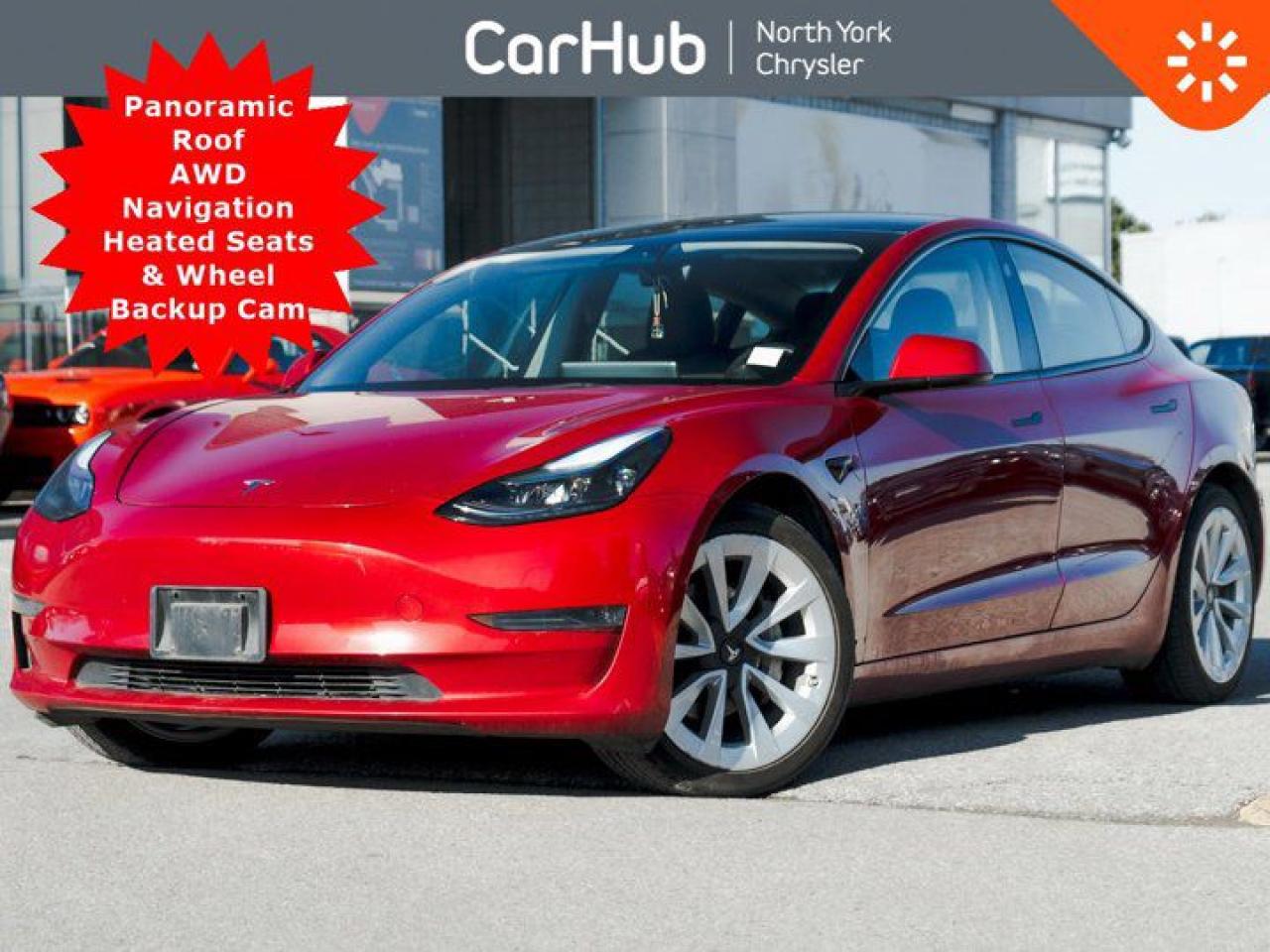 Used 2022 Tesla Model 3 Long Range AWD Pano Roof Navi Heated Seats & Wheel Backup Cam for sale in Thornhill, ON