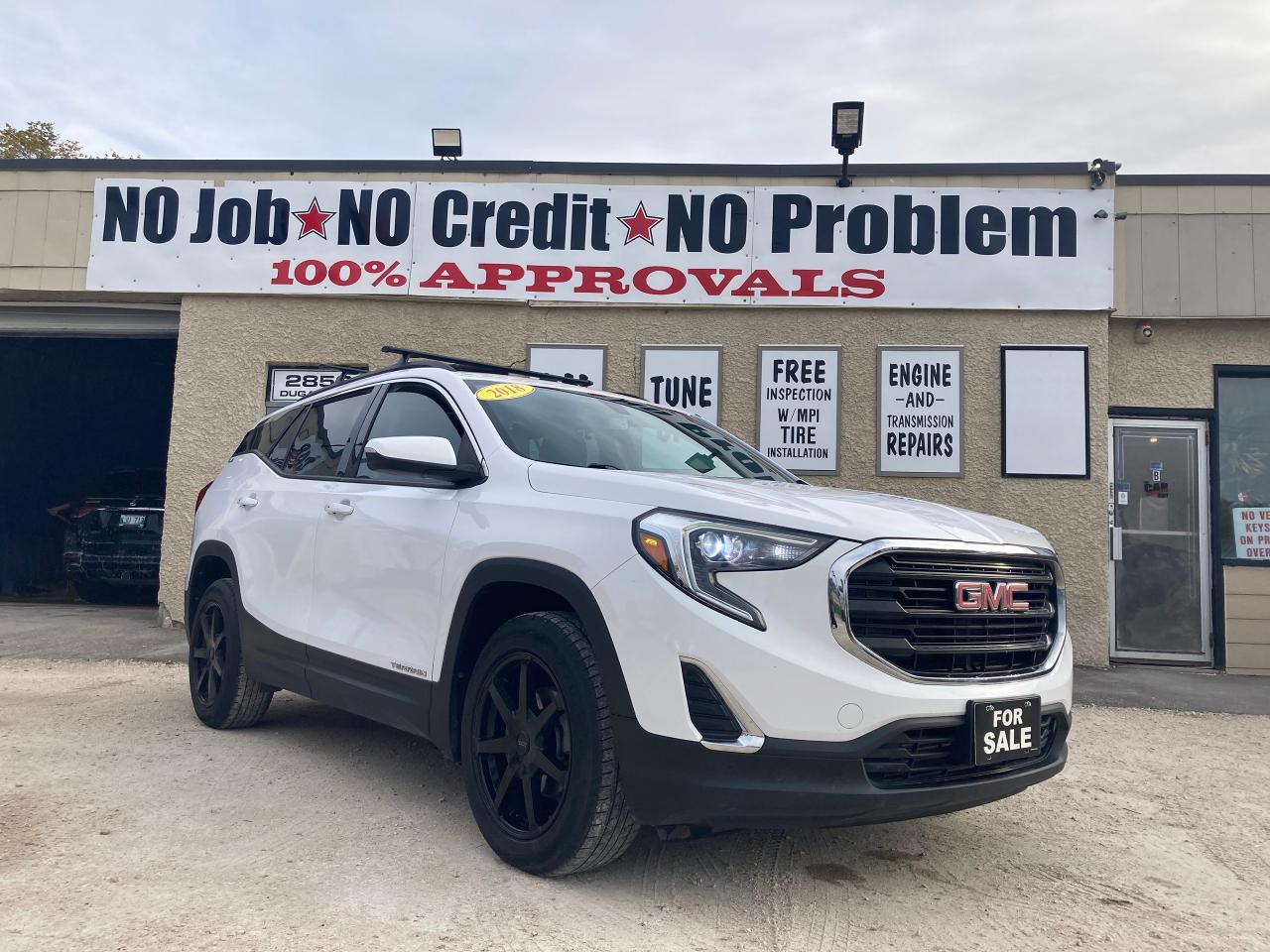 <p><span style=text-decoration: underline;><strong>Dealer #4660</strong></span></p><p>Looking for a reliable and versatile SUV thats ready for any adventure? Look no further than this sleek 2018 GMC Terrain AWD 4DR SLE, available now at The Car Guy Inc. This white beauty with a black interior is packed with features and ready to take you wherever you need to go. With a spacious interior and comfortable seating for five, youll enjoy every trip in style and comfort. The 1.5L 4-cylinder engine provides peppy performance while delivering excellent fuel economy, making it perfect for both city driving and highway adventures.</p><p>This GMC Terrain AWD 4DR SLE has seen 220,000 km of Canadian roads and is ready for more. With its sleek design, impressive features, and reliable performance, this Terrain is the perfect vehicle for individuals and families alike.</p><p><strong>Here are five features that will make you say WOW:</strong></p><ul><li><strong>All-Wheel Drive:</strong> Conquer any weather condition with confidence.</li><li><strong>Heated Front Seats:</strong> Stay warm and cozy on even the coldest days.</li><li><strong>Leather Steering Wheel:</strong> Experience comfort and control with every drive.</li><li><strong>Sunroof/Moonroof:</strong> Let the sunshine in and enjoy a panoramic view.</li><li><strong>Remote Engine Start:</strong> Warm up your car on chilly mornings with the push of a button.</li></ul><p>Visit The Car Guy Inc. today to experience this exceptional GMC Terrain for yourself.</p>