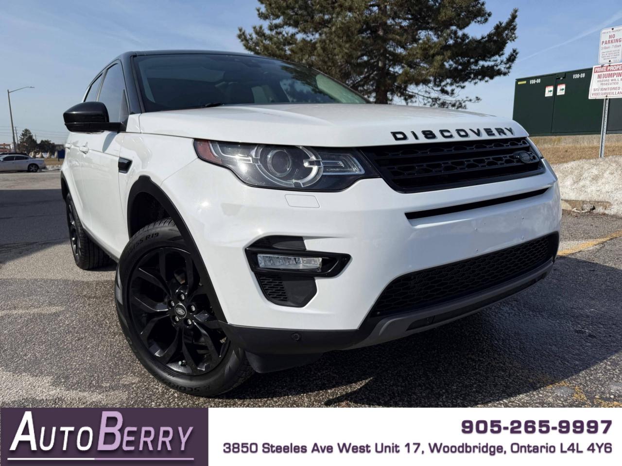 <p><strong>2017 Land Rover Discovery Sport HSE 4WD White On Black Leather Interior </strong></p><p><span></span> 2.0L <span></span><span> Turbo </span><span><span><span></span> </span>Four Wheel Drive <span></span><span> </span>Auto <span></span><span> </span>A/C </span><span><span></span><span> </span>Dual-Zone Automatic Climate Control <span></span><span> </span>Push Start Engine </span><span><span></span><span> </span>Leather Interior <span></span><span> </span>Heated Front Seats </span><span><span> Heated Steering Wheel  </span>Power Front Seats </span><span></span><span> Memory Driver Seat </span><span><span></span><span> </span>Power Options <span> </span>Panoramic Sunroof </span><span><span></span><span> Backup Camera <span></span> Parking Sensors <span></span> Navigation <span><span id=jodit-selection_marker_1742051398721_5555176651605942 data-jodit-selection_marker=start style=line-height: 0; display: none;></span></span> </span>Steering Wheel Mounted Controls</span><span> <span></span></span><span> Bluetooth</span><span> </span><span><span></span><span> </span>Proximity Keys </span><span><span></span><span> </span>Alloy Wheels </span><span></span><span> Keyless Entry <span></span></span></p><p><span><br></span></p><p><span><strong>*** Fully Certified ***</strong></span><br></p><p><span><strong>*** ONLY 136,736 KM ***</strong></span></p><p><br></p><p><span><strong>CARFAX REPORT: <a href=https://vhr.carfax.ca/?id=fvNQ2L5ZRVPlolmPC6TTsLzBspjNYdbD>https://vhr.carfax.ca/?id=fvNQ2L5ZRVPlolmPC6TTsLzBspjNYdbD</a></strong></span></p><p><br></p> <span id=jodit-selection_marker_1689009751050_8404320760089252 data-jodit-selection_marker=start style=line-height: 0; display: none;></span>