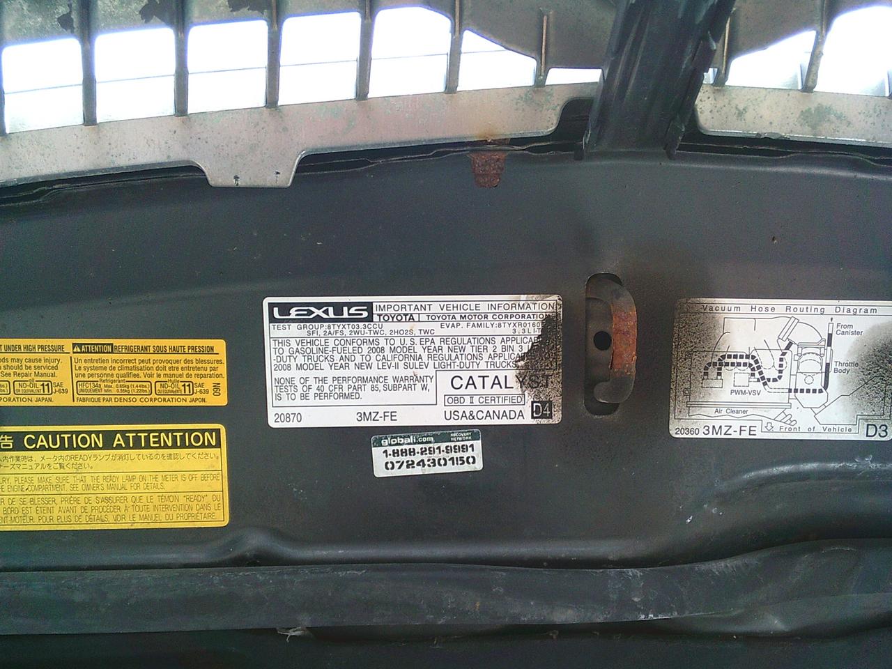 2008 Lexus RX 400h 4WD Hybrid + SUNROOF Photo