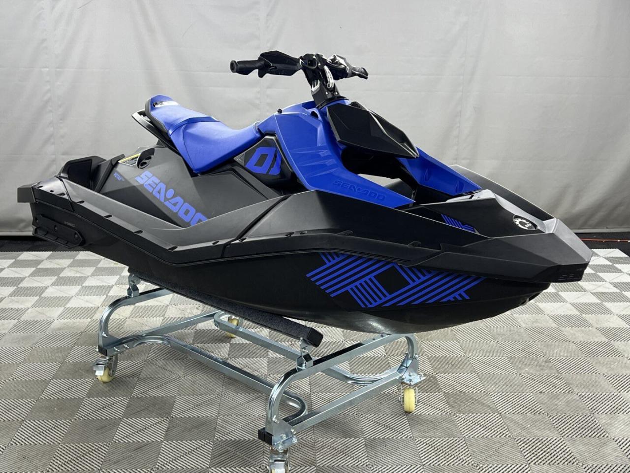 ONLY 6 HOURS!

Experience the most playful ride on the water with the 2022 Sea-Doo Spark 2UP Trixx — designed specifically for riders who crave adrenaline, agility, and endless fun. Lightweight, responsive, and fully loaded with features unique to the Trixx series, this machine delivers freestyle capabilities that no other watercraft in its class can match. 

Key Features and Specifications:

Rotax 900 HO ACE Engine:
Powered by the proven 899cc, 3-cylinder, 4-stroke Rotax 900 High Output ACE engine, delivering 90 horsepower. Known for its reliability, efficiency, and quick throttle response, this engine provides plenty of power for high-energy rides, playful tricks, and smooth cruising. Top speeds reach approximately 48 to 50 mph.

Extended Range Variable Trim System (VTS):
Exclusive to the Trixx model, the extended range VTS allows for dramatic changes in the watercrafts attitude. Riders can easily adjust the nose angle up or down at the touch of a button, perfect for pulling off wheelies, nose dives, tail stands, and extreme spins.

Adjustable Handlebar Riser:
Customizable handlebar height with up to 6 inches of adjustability allows riders to fine-tune their stance for better leverage and control during tricks and aggressive maneuvers. This unique feature enhances rider confidence and performance whether seated or standing.

Step Wedges:
Strategically placed foot wedges provide superior grip and stability when performing stunts. These allow riders to lock in securely, adding confidence when executing vertical tricks or sharp turns.

2UP Seating Configuration:
Designed to comfortably seat two riders without sacrificing agility. Perfect for solo rides or sharing the thrill with a passenger. The slim, ergonomic seat design keeps weight low and the ride responsive.

Intelligent Brake and Reverse (iBR):
Sea-Doos industry-leading Intelligent Brake and Reverse system adds an extra layer of safety, control, and convenience. It significantly reduces stopping distances, enhances low-speed maneuverability, and makes docking effortless.

Polytec Gen 2 Hull:
Constructed from Sea-Doo’s exclusive lightweight and impact-resistant Polytec material, the hull offers incredible durability while keeping the craft nimble and easy to tow with most vehicles. The color-in material helps resist scratching and fading, maintaining a sharp look for years.

Fuel Capacity:
7.9 gallons (30 liters) – highly fuel-efficient, allowing for extended fun on the water without constant refueling.

Weight:
Approximately 428 lbs (194 kg) dry weight – easy to tow, easy to launch, and exceptionally nimble on the water.

Dimensions:
Length: 110 inches
Width: 46 inches
Height: 42 inches

Condition:
Excellent condition, with only 6 hours! 

Perfect For:

Freestyle riders and trick enthusiasts

Lake and river cruising

Beginners looking for an easy-to-ride yet exciting watercraft

Anyone seeking a lightweight, fuel-efficient, and trailer-friendly jet ski

Why Buy the Trixx?
The Spark Trixx is the only watercraft specifically designed for freestyle fun. With its adjustable features and light frame, it’s unmatched in its class for playful riding, extreme maneuvers, and pure entertainment. Affordable, low-maintenance, and one of the most fuel-efficient models on the market, the Trixx is the perfect choice for riders who want to take their days on the water to the next level.



Come see why Carvista has been the Consumer Choice Award Winner for 5 consecutive years! 2021, 2022, 2023, 2024 and 2025!

Dont play the waiting game, our units are instock, no pre-order necessary!! See for yourself why Carvista has won this prestigious award and continues to serve its community. Carvista Approved! Carvista Approved! Our BoatVista package includes a complete inspection of your boat that includes an engine run up and test of the general systems of the unit! We pride ourselves in providing the highest quality marine products possible, and include a rigorous detail to ensure you get the cleanest unit around.

Prices and payments exclude GST OR PST 

Carvista Inc. Dealer Permit # 1211

Category: Used Boat

Units may not be exactly as shown, please verify all details with a sales person.