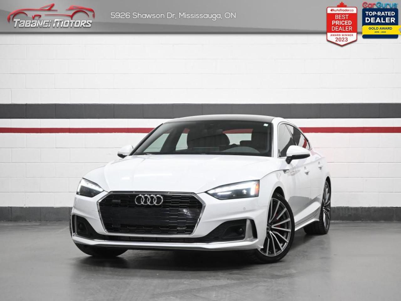 <b>Low Mileage, Brown Leather, Wireless Apple Carplay & Android Auto, Sunroof, Heated Seats & Steering Wheel, Audi Active Lane Assist, Audi Pre Sense, Side Assist, Park Aid, Push Button Start!<br> <br></b><br>  Tabangi Motors is family owned and operated for over 20 years and is a trusted member of the Used Car Dealer Association (UCDA). Our goal is not only to provide you with the best price, but, more importantly, a quality, reliable vehicle, and the best customer service. Visit our new 25,000 sq. ft. building and indoor showroom and take a test drive today! Call us at 905-670-3738 or email us at customercare@tabangimotors.com to book an appointment. <br><hr></hr>CERTIFICATION: Have your new pre-owned vehicle certified at Tabangi Motors! We offer a full safety inspection exceeding industry standards including oil change and professional detailing prior to delivery. Vehicles are not drivable, if not certified. The certification package is available for $595 on qualified units (Certification is not available on vehicles marked As-Is). All trade-ins are welcome. Taxes and licensing are extra.<br><hr></hr><br> <br>   Luxury, style, and power make a perfect union in this stunning A5 Sportback. This  2022 Audi A5 Sportback is fresh on our lot in Mississauga. <br> <br>Pairing the sweptback design of an A5 coupe with the enhanced versatility of an avant, the functional Audi A5 Sportback has a way of making everyone look twice. With its seductive presence and decadent interior, this Audi A5 is simply a masterpiece of engineering. Thanks to its luxurious interior that is equal parts cozy and refined, this A5 Sportback is exactly what you think when you hear the word Audi. This low mileage  hatchback has just 38,654 kms. Its  white in colour  . It has a 7 speed automatic transmission and is powered by a  261HP 2.0L 4 Cylinder Engine.  This vehicle has been upgraded with the following features: Air, Rear Air, Tilt, Cruise, Power Windows, Power Locks, Power Mirrors. <br> <br>To apply right now for financing use this link : <a href=https://tabangimotors.com/apply-now/ target=_blank>https://tabangimotors.com/apply-now/</a><br><br> <br/><br>SERVICE: Schedule an appointment with Tabangi Service Centre to bring your vehicle in for all its needs. Simply click on the link below and book your appointment. Our licensed technicians and repair facility offer the highest quality services at the most competitive prices. All work is manufacturer warranty approved and comes with 2 year parts and labour warranty. Start saving hundreds of dollars by servicing your vehicle with Tabangi. Call us at 905-670-8100 or follow this link to book an appointment today! https://calendly.com/tabangiservice/appointment. <br><hr></hr>PRICE: We believe everyone deserves to get the best price possible on their new pre-owned vehicle without having to go through uncomfortable negotiations. By constantly monitoring the market and adjusting our prices below the market average you can buy confidently knowing you are getting the best price possible! No haggle pricing. No pressure. Why pay more somewhere else?<br><hr></hr>WARRANTY: This vehicle qualifies for an extended warranty with different terms and coverages available. Dont forget to ask for help choosing the right one for you.<br><hr></hr>FINANCING: No credit? New to the country? Bankruptcy? Consumer proposal? Collections? You dont need good credit to finance a vehicle. Bad credit is usually good enough. Give our finance and credit experts a chance to get you approved and start rebuilding credit today!<br> o~o