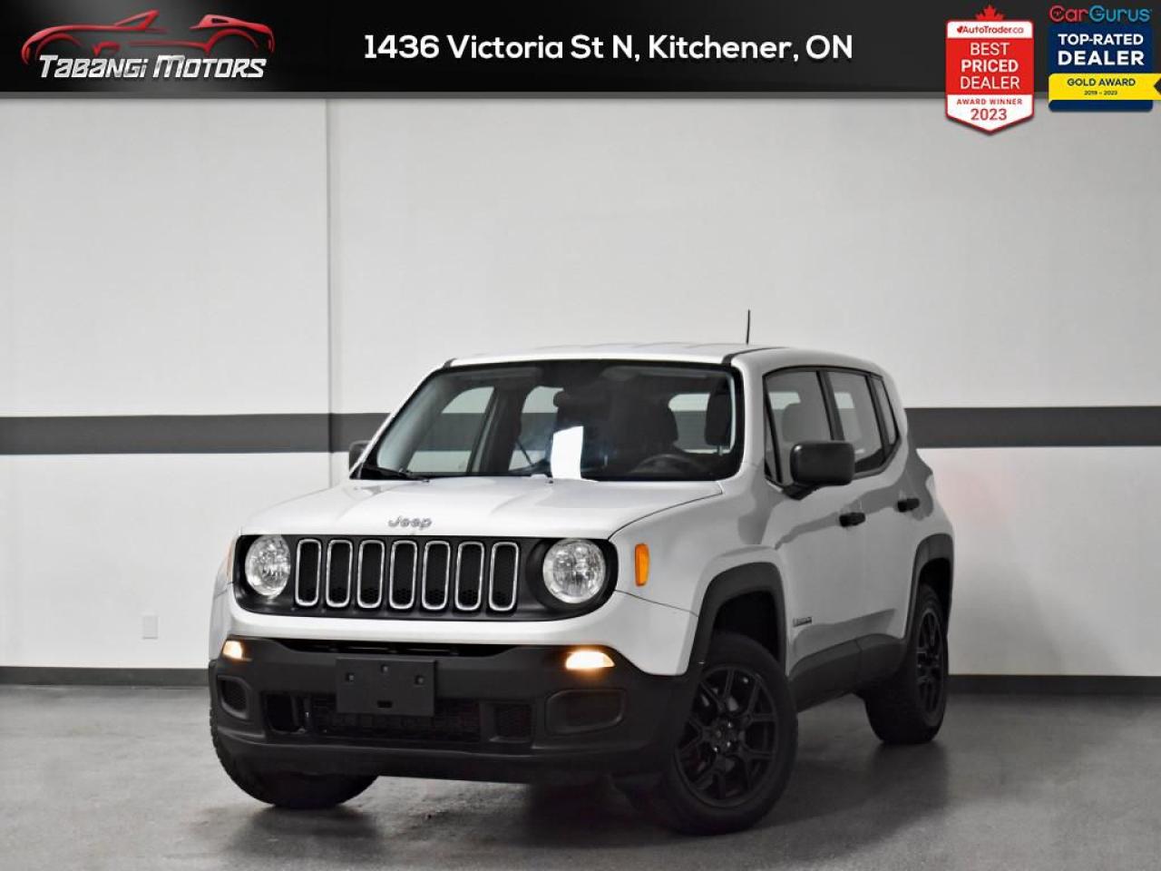 Small, but mighty, the Jeep Renegade is a capable SUV thats full of surprises. This  2017 Jeep Renegade is for sale today in Kitchener. <br><br> -PUBLIC OFFER BEFORE WHOLESALE  These vehicles fall outside our parameters for retail. A diamond in the rough these offerings tend to be higher mileage older model years or may require some mechanical work to pass safety  Sold as is without warranty  What you see is what you pay plus tax  Available for a limited time. See disclaimer below.<br><br>This vehicle is being sold as is, unfit, not e-tested, and is not represented as being in roadworthy condition, mechanically sound, or maintained at any guaranteed level of quality. The vehicle may not be fit for use as a means of transportation and may require substantial repairs at the purchasers expense. It may not be possible to register the vehicle to be driven in its current condition.<br> <br>Freedom riders with fuel-saving sensibilities can have it all, thanks to the exceptional value, clever versatility, and authentic Jeep capability found in this Renegade. Live the adventurous life, conquering challenging terrain and worrisome weather with strength and style. The cabin is filled with creature comforts and advanced technology alike. This is the world of Renegade, a unique member of the Jeep brands most-awarded SUV lineup ever. This  SUV has 265,375 kms. Its  blue in colour  . It has an automatic transmission and is powered by a  180HP 2.4L 4 Cylinder Engine.   This vehicle has been upgraded with the following features: Air, Tilt, Cruise, Power Windows, Power Locks, Power Mirrors, Back Up Camera.