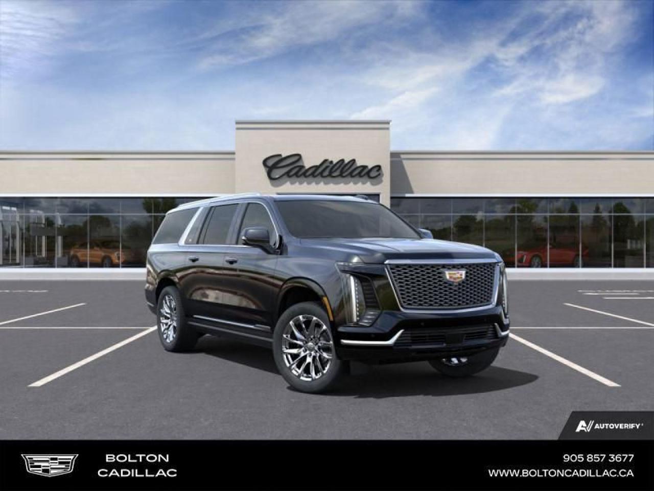 New 2025 Cadillac Escalade ESV Premium Luxury - Leather Seats for sale in Bolton, ON