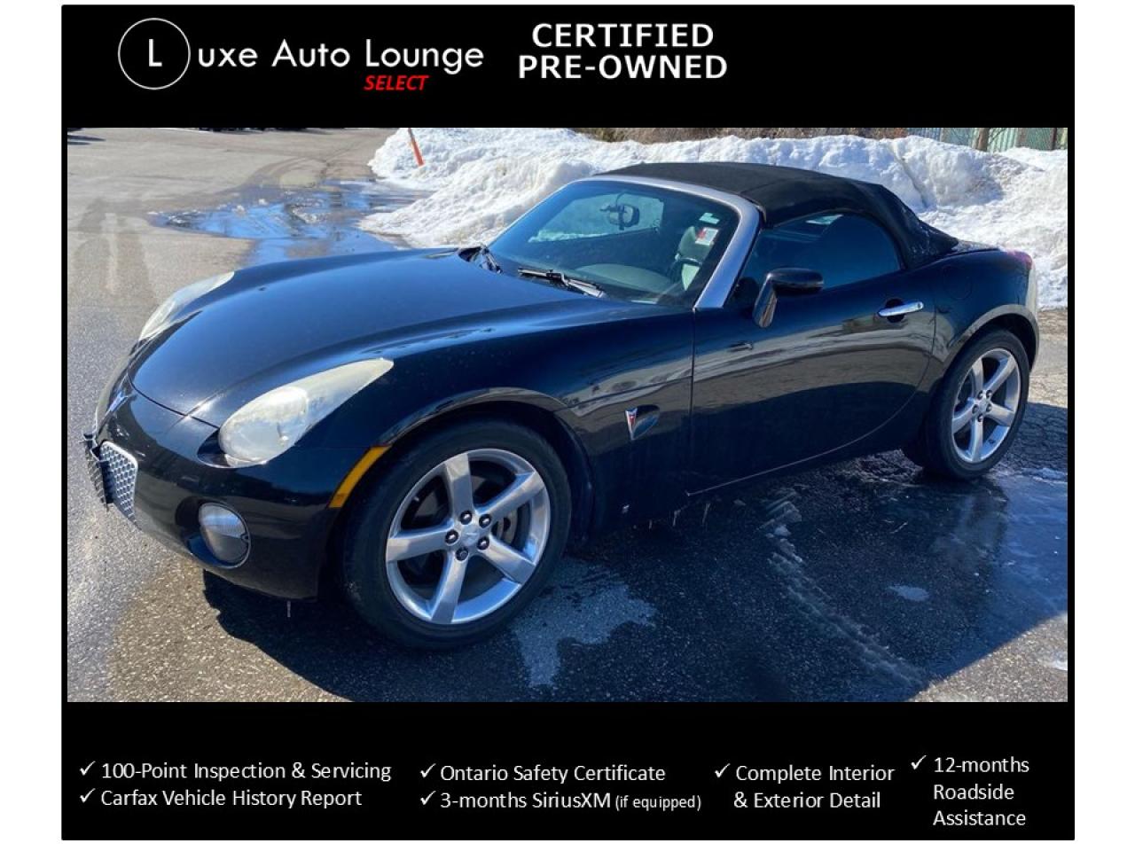 Used 2008 Pontiac Solstice AUTO, LEATHER, MONSOON STEREO, SIRIUSXM, LOADED! for sale in Orleans, ON