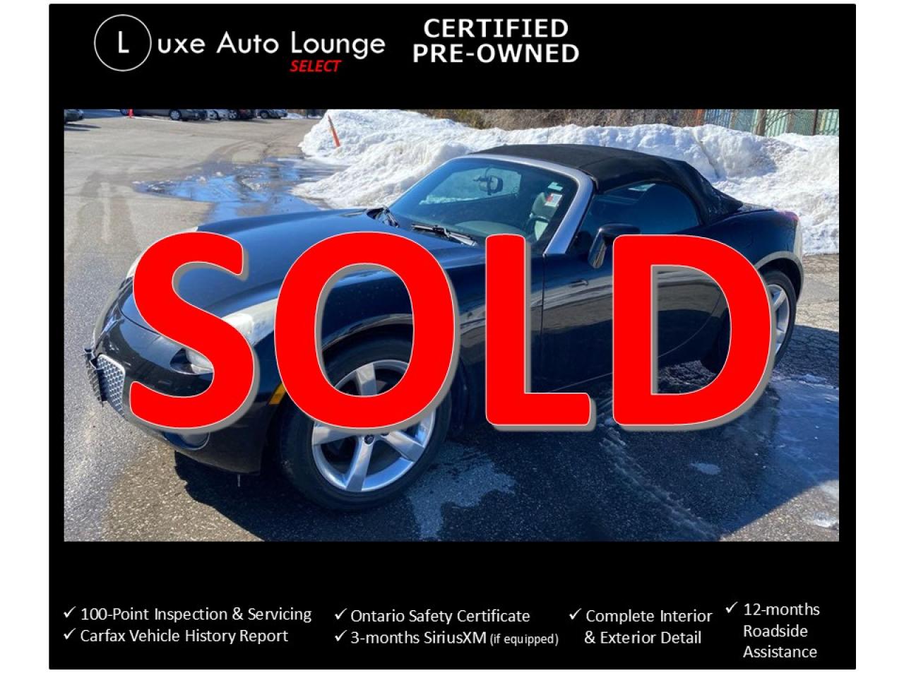 Used 2008 Pontiac Solstice AUTO, LEATHER, MONSOON STEREO, SIRIUSXM, LOADED! for sale in Orleans, ON