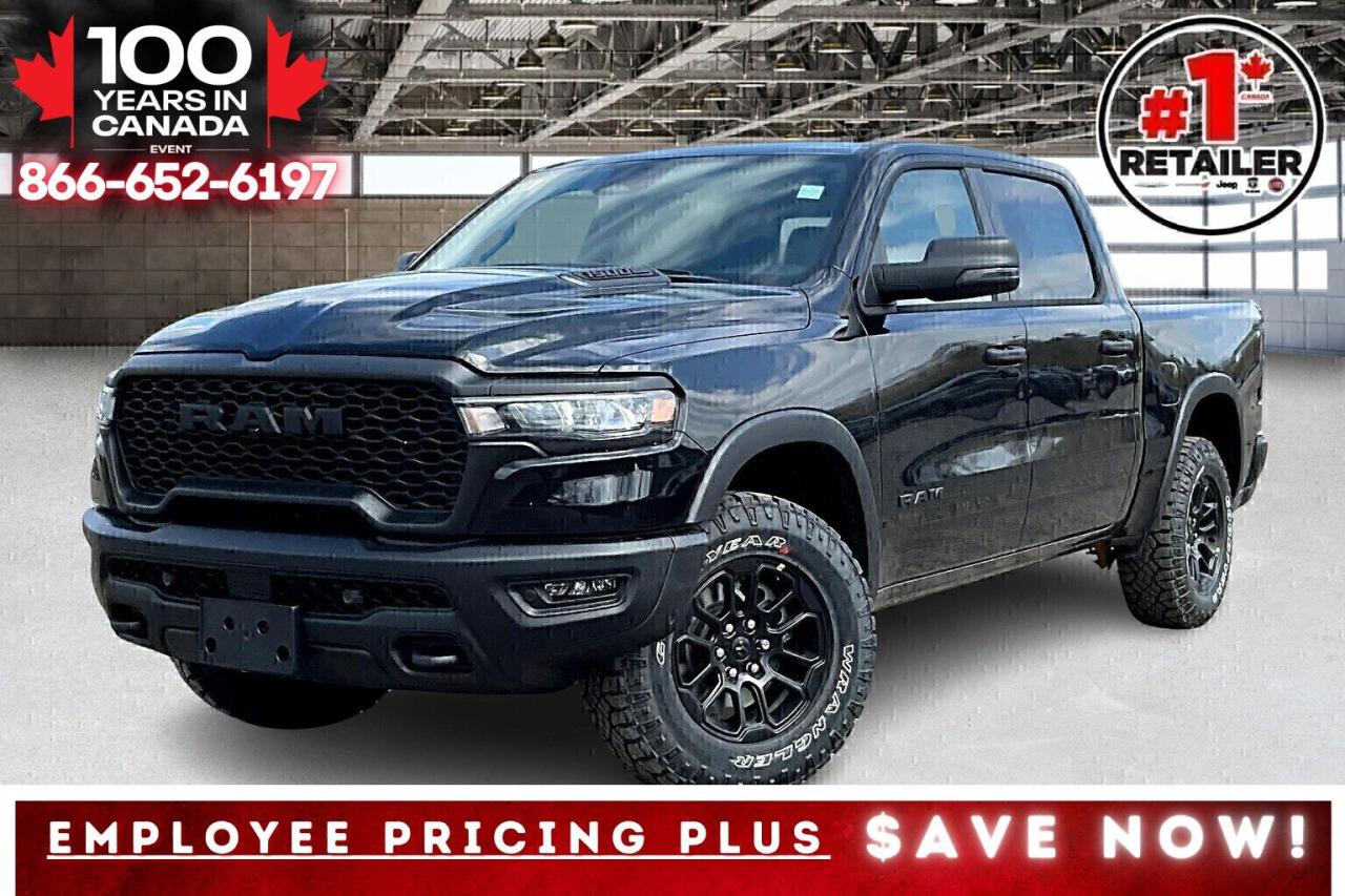 New 2025 RAM 1500 REBEL CREW | Sport Hood | Htd Seats | Level 1 for sale in Mississauga, ON