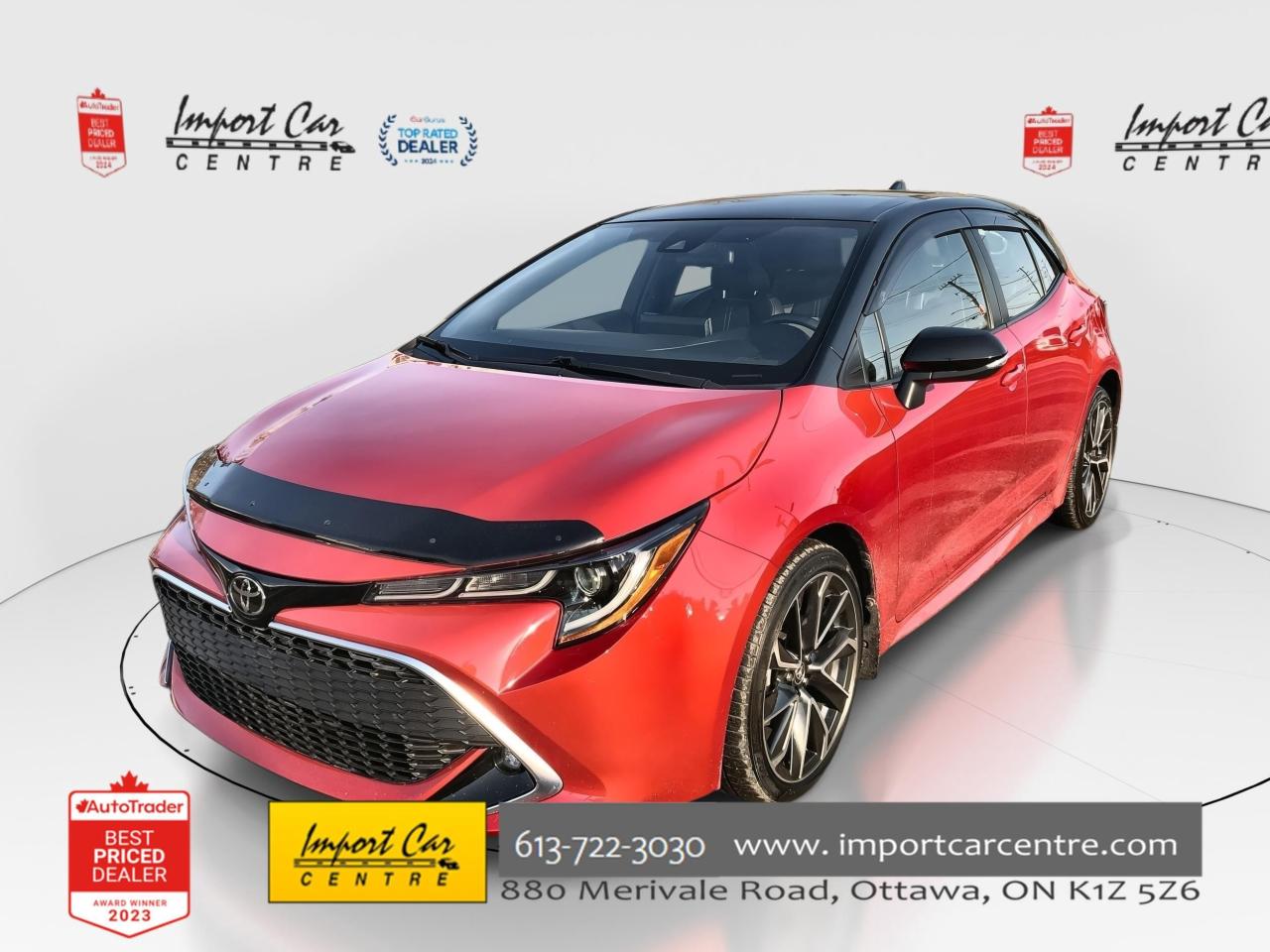 Used 2021 Toyota Corolla Hatchback LEATHERETTE/FABRIC, NAVI, HTD. SEATS & STEER. WHEE for sale in Ottawa, ON