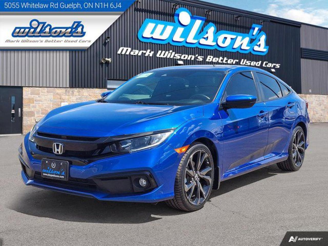Used 2020 Honda Civic Sedan Sport | Heated Seats | Remote Start | Rear Camera | Cruise Control | New Tires | New Brakes | for sale in Guelph, ON
