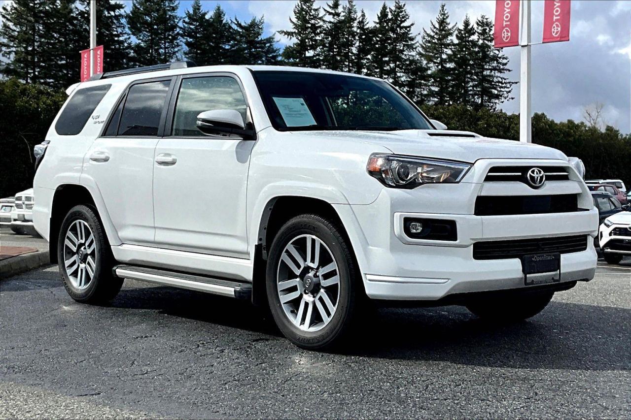 Conquer the road with this rugged yet refined 2022 Toyota 4Runner TRD Sport, a perfect blend of off-road capability and sporty style. Unlike other 4Runner trims, the TRD Sport stands out with its exclusive X-REAS sport suspension for enhanced handling, sleek hood scoop, and bold 20-inch alloy wheels that give it an aggressive stance. Inside, youll find a premium interior with SofTex-trimmed seats and a tech-packed infotainment system to keep you comfortable and connected on every adventure. Whether youre tackling rough terrain or cruising the highway, this 4Runner is ready for anything. Visit us today and take it for a thrilling test drive!   At OpenRoad Toyota Abbotsford, we take the stress out of buying a used car by providing you with our TruePrice from the start! You will have peace of mind knowing you got our best price up-front, without the hassle of negotiating.  All OpenRoad Certified pre-owned vehicles must pass an extremely thorough 153-point safety inspection for your peace of mind. All vehicles will have a Carfax verified history report, as well as a safety inspection report and breakdown of all work performed. We pride ourselves in our transparency, and wish to provide you with all the info you need to be confident in your vehicle purchase. Give us a call or visit our showroom at 30210 Automall Dr in Abbotsford, BC!   List Price subject to $499 Documentation Fee, $499 Lease/Finance Fee, and applicable taxes. Dealer #40643