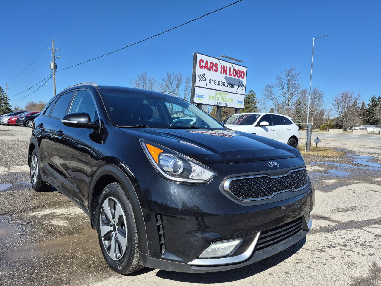 <p><span style=font-size: 14pt;><strong>2018 KIA NIRO EX ! </strong></span></p><p> </p><p> </p><p><span style=font-size: 14pt;><strong>CARS IN LOBO LTD. (Buy - Sell - Trade - Finance) <br /></strong></span><span style=font-size: 14pt;><strong style=font-size: 18.6667px;>Office# - 519-666-2800<br /></strong></span><span style=font-size: 14pt;><strong>TEXT 24/7 - 226-289-5416</strong></span></p><p><span style=font-size: 12pt;>-> LOCATION <a title=Location  href=https://www.google.com/maps/place/Cars+In+Lobo+LTD/@42.9998602,-81.4226374,15z/data=!4m5!3m4!1s0x0:0xcf83df3ed2d67a4a!8m2!3d42.9998602!4d-81.4226374 target=_blank rel=noopener>6355 Egremont Dr N0L 1R0 - 6 KM from fanshawe park rd and hyde park rd in London ON</a><br />-> Quality pre owned local vehicles. CARFAX available for all vehicles <br />-> Certification is included in price unless stated AS IS or ask about our AS IS pricing<br />-> We offer Extended Warranty on our vehicles inquire for more Info<br /></span><span style=font-size: small;><span style=font-size: 12pt;>-> All Trade ins welcome (Vehicles,Watercraft, Motorcycles etc.)</span><br /><span style=font-size: 12pt;>-> Financing Available on qualifying vehicles <a title=FINANCING APP href=https://carsinlobo.ca/fast-loan-approvals/ target=_blank rel=noopener>APPLY NOW -> FINANCING APP</a></span><br /><span style=font-size: 12pt;>-> Register & license vehicle for you (Licensing Extra)</span><br /><span style=font-size: 12pt;>-> No hidden fees, Pressure free shopping & most competitive pricing</span></span></p><p><span style=font-size: small;><span style=font-size: 12pt;>MORE QUESTIONS? FEEL FREE TO CALL (519 666 2800)/TEXT </span></span><span style=font-size: 18.6667px;>226-289-5416</span><span style=font-size: small;><span style=font-size: 12pt;> </span></span><span style=font-size: 12pt;>/EMAIL (Sales@carsinlobo.ca)</span></p>