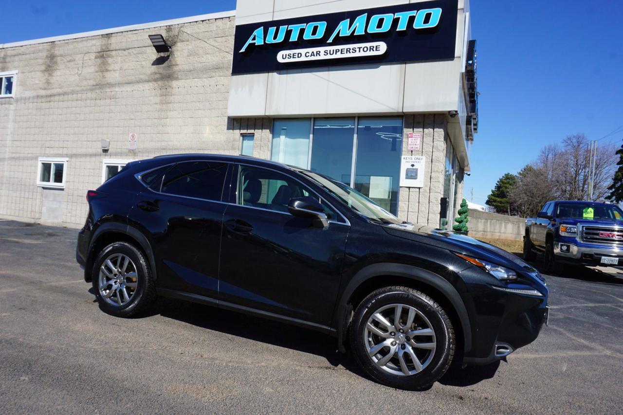 <div>*SAFETY INCLUDED*2nd SET OF WINTER TIRES*FREE ACCIDENT*SERVICE RECORDS*LOCAL ONTARIO CAR* <span>Very Clean AWD 2.0L 4Cyl Lexus NX200t with Automatic Transmission.</span><span> Black on Black Leather Interior. Fully Loaded with: Power Windows, Power Locks, and Power Heated Mirrors, Heated steering wheel and heated/cold seats, CD/AUX, AC/ Dual Climate Control, Sunroof, Power Tail Gate, Memory Driver Seat, Cruise Control, Steering Mounted Controls, Alloys, Direction Compass, Side Turning Signals, Dual Power Seats, Push to Start, and ALL THE POWER OPTIONS!! </span></div><br /><div><span>-------------------------------------------------</span><br><span>Financing options are available start from 6.96% with $0 Down payment O.A.C.</span><br><span>-------------------------------------------------</span><br><span>SAFETY CERTIFICATION INCLUDED*** Vehicle comes with: Safety Certification, and Car Fax Report ALL INCLUDED!! At no extra cost to you!! Dont miss this opportunity to own a high-quality, pre-owned vehicle. </span><br><span>-------------------------------------------------</span><br><span>Additionally, our vehicles qualify for up to 4 years of extended warranty. Please speak to your sales representative for more information.</span><br><span>-------------------------------------------------</span><br><span>We are open Monday to Saturday from 10am - 6pm, Sundays Closed.</span><br><span>-------------------------------------------------</span><br><span>We also welcome trade-ins, with on-site buyers available to estimate your vehicle on the same day.</span><br><span>-------------------------------------------------</span><br><span>Visit us at 3219 Harvester Road, Burlington, L7N 3N8 or call us at Nine O Five-281-2255 for more information.</span><br><span>------------------------------------------------</span><br><span>Check our inventory at www automotoinc ca</span></div>