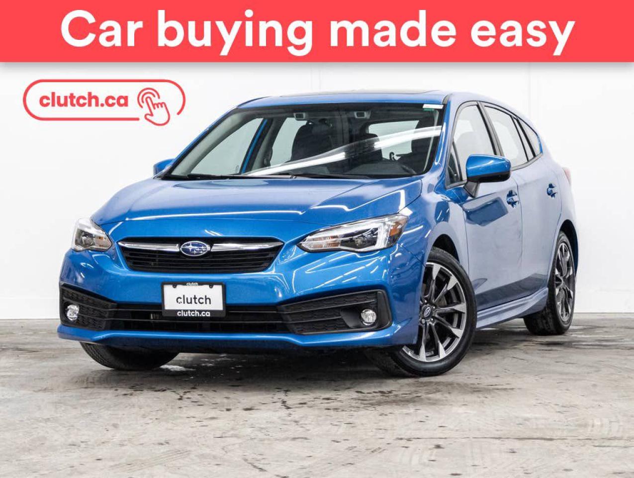 Used 2020 Subaru Impreza Sport w/ EyeSight AWD w/ Apple CarPlay & Android Auto, Sunroof, Rearview Cam for sale in Toronto, ON