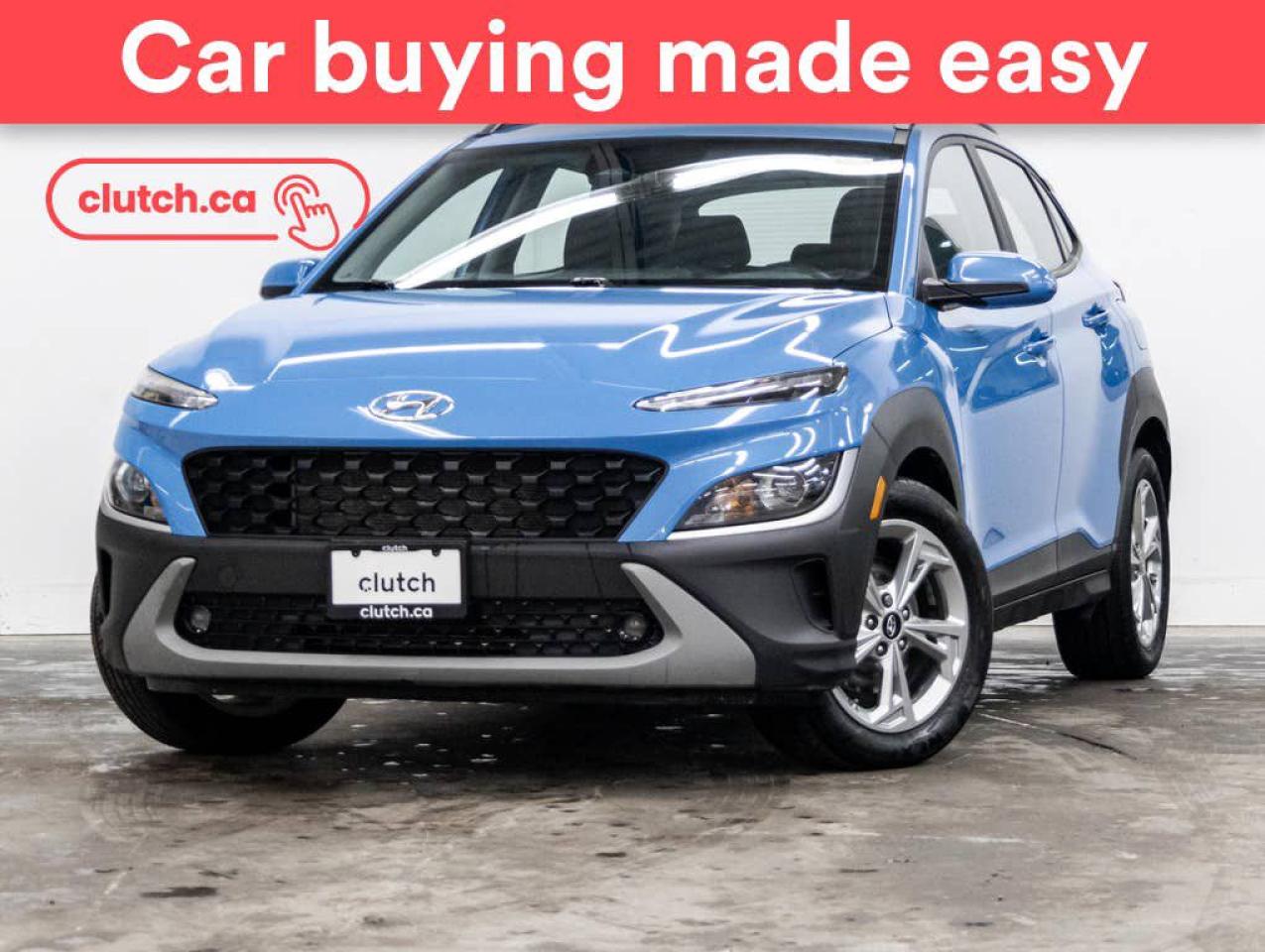 NO ACCIDENTS / CLEAN CARFAX / 1 OWNER / Front Heated Seats, Climate Control, Auxiliary Audio Input and more!<br> <br>Clutch is the largest online used car retailer in Canada, delivering a seamless, hassle-free car-buying experience to drivers everywhere. Shop hundreds of used cars online, get the right one delivered to your door, and enjoy peace of mind with our optional 10-Day Money-Back Guarantee. How sweet is that? To learn more, visit clutch.ca.<br> <br>The top features for this 2022 Hyundai Kona include:<br> <br>Brake Assist<br>Front Heated Seats<br>Climate Control<br>Auxiliary Audio Input<br>Bluetooth Music<br>Touchscreen Display<br>Cruise Control<br>12V Outlet<br>Apple CarPlay<br>Android Auto<br>USB Input<br>Push Button Start<br>Remote Start<br>Lane Departure Warning<br>Blindspot Sensors<br>Rear Cross Traffic Alert<br>Driver Attention Alert<br>Heated Steering Wheel<br>Hill Assistance<br>Rear View Camera<br> <br>Seamless home delivery - Delivery to your door in a matter of days. Available on select packages.<br> <br>Try it out for 10 days - If you do not like it, we will take it back. Available on select packages. <br> <br>Quality assured - All cars go through our rigorous 210-point inspection and reconditioning process.<br> <br>Peace of mind - Optional 3-month Standard Warranty, with additional warranty options available.<br> <br>Haggle-free - No haggling or hard sells.<br> <br>100% Transparency - Full inspection reports on every car, including high-res photography and a free Carfax report.<br> <br>Listed price is for cash purchase only and does not include taxes, Shipping Fees (if applicable), Delivery Fees (if applicable), government licensing fees. 10-day Money Back Guarantee, 3-month Standard Warranty, and home delivery are available with select packages.<br> <br>Previous Provincial Registrations:<br>Ontario<br> <br>Stock # 47123
