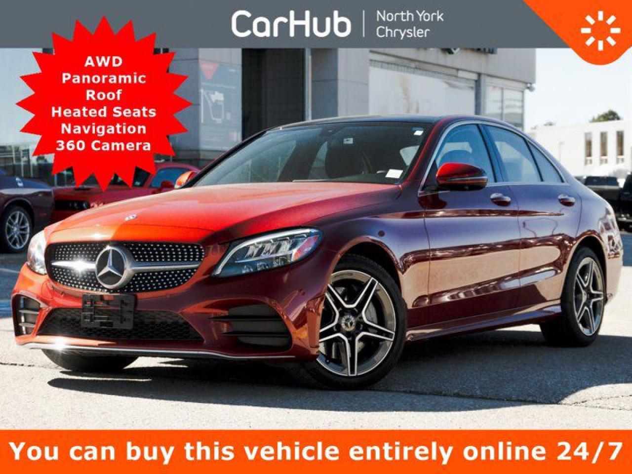 Used 2020 Mercedes-Benz C-Class C 300 4MATIC Pano Roof Heated Seats Navi 360 Cam Bluetooth for sale in Thornhill, ON
