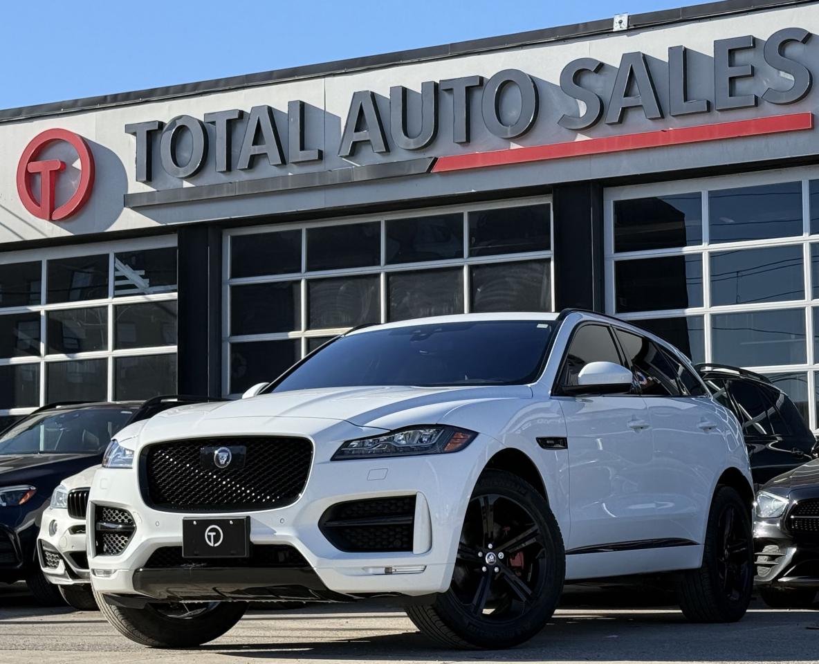 ** JUST ARRIVED! DONT MISS OUT ON THIS ONE!! **  <br/> ** CLEAN TITLE, CARFAX VERIFIED! DEALER SERVICED! DIRECT FROM JAGUAR DEALER! ** <br/> ** RATES AS LOW AS 6.99 OAC ** <br/> <br/>  <br/> ===>> WE FINANCE ALL CREDIT TYPES! NEW TO THE COUNTRY?! NO PROBLEM! BAD CREDIT?! NO PROBLEM! <br/> ===>> YOU CAN APPLY ONLINE ON OUR WEBSITE OR IN PERSON! <br/> <br/>  <br/> **GORGEOUS WHITE EXTERIOR ON PREMIUM RED LEATHER! COMES LOADED WITH MERIDIAN  SOUND SYSTEM, PANORAMIC GLASS ROOF, NAVIGATION, BACK UP CAMERA WITH PARKING ASSIST, HEATED STEERING WHEEL, HEATED FRONT SEATS, BLUETOOTH, APPLE CARPLAY, ANDROID AUTO, HEAD UP DISPLAY, COLLISION AVOIDANCE, STEERING ASSISTANCE, SPEED LIMIT AWARENESS, VALET MODE, & MUCH MUCH MORE!! **  <br/> <br/>  <br/> >>>> FOLLOW US ON INSTAGRAM @  <br/> TOTALAUTOSALES  <br/> <br/>  <br/> *** PLEASE CALL (647) 938-6825 *** <br/> OUR NEW LOCATION: <br/> 2430 FINCH AVE WEST, NORTH YORK, M9M 2E1 <br/> <br/>  <br/> *** CERTIFICATION: Have your new preowned vehicle certified at TOTAL AUTO SALES! We offer a full safety inspection exceeding industry standards, including oil change and professional detailing before delivery. Vehicles are not drivable, if not certified or e-tested, a certification package is available for $795. All trade-ins are welcome. Taxes, Finance fee and licensing are extra.**.  <br/> <br/>  <br/> ** WARRANTY. We provide extended warranties up to 48m with optional coverage up to 10,000$ per/claim with unlimited kms. ** <br/> *** PLEASE CALL (647) 938-6825 *** <br/> TOTAL AUTO SALES 2430 FINCH AVE WEST, NORTH YORK, M9M 2E1 <br/> <br/>  <br/> ** To the best of our ability, we have made an effort to ensure that the information provided to you in this ad is accurate. We do not take any responsibility for any errors, omissions or typographic mistakes found on all our ads. Prices may change without notice. Please verify the accuracy of the information with our sales team. ** <br/>