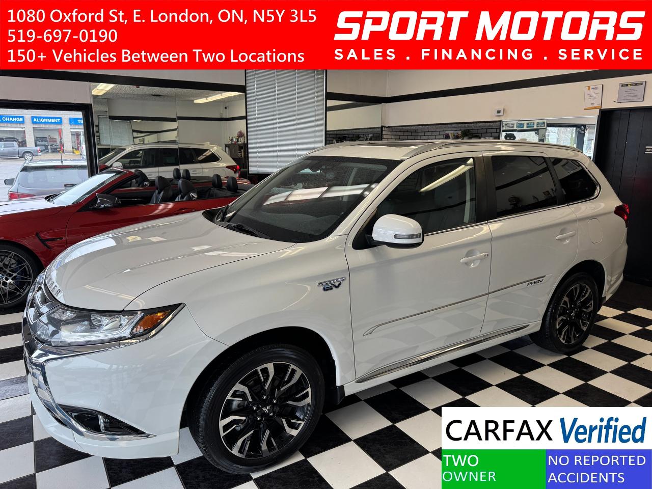 Used 2018 Mitsubishi Outlander PHEV PHEV SE Touring PLUG IN Hybird AWD+CLEAN CARFAX for sale in London, ON