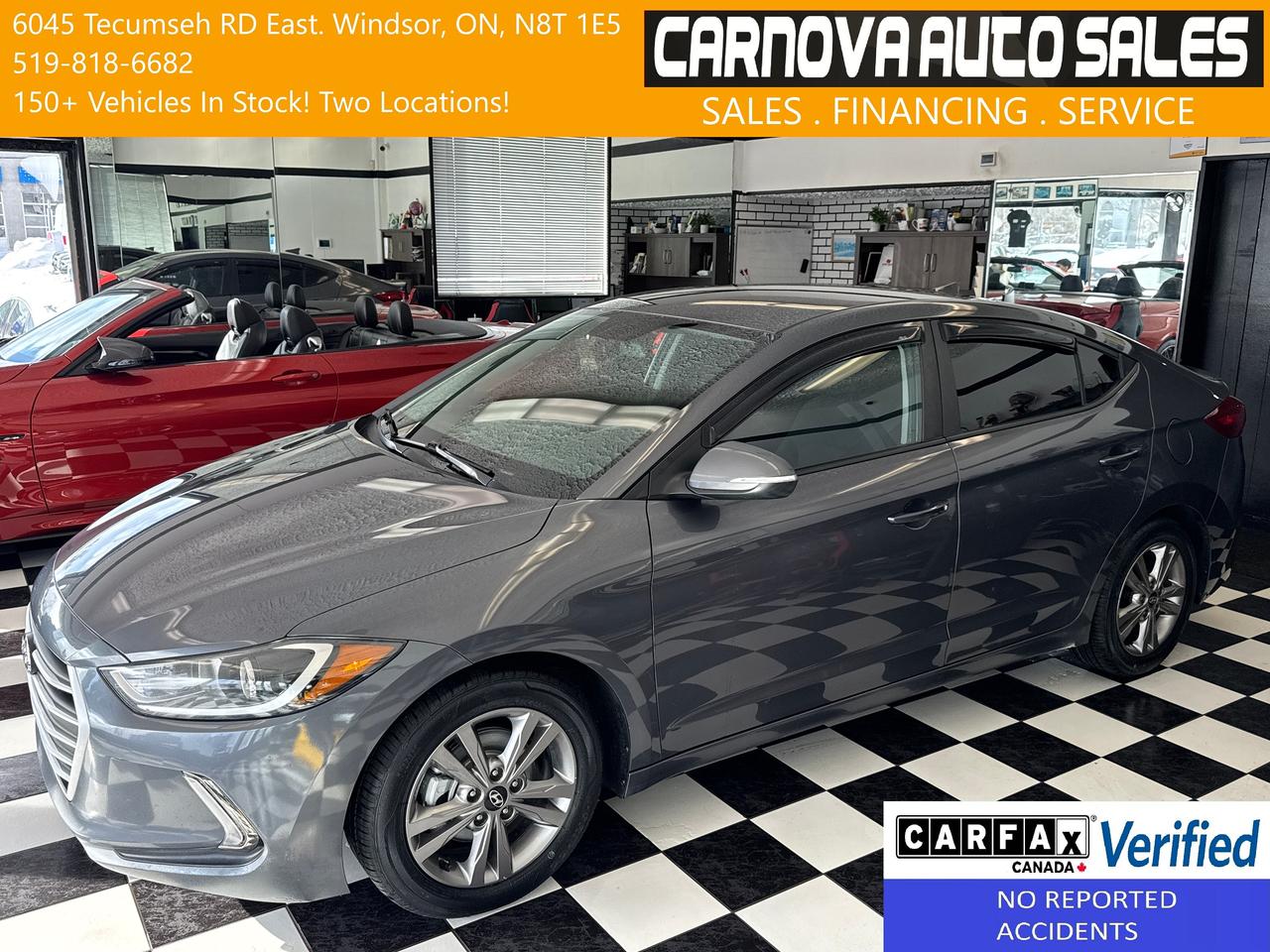 2018 Hyundai Elantra GL+New Tire+Brakes+Camera+ApplePlay+CLEAN CARFAX Photo0
