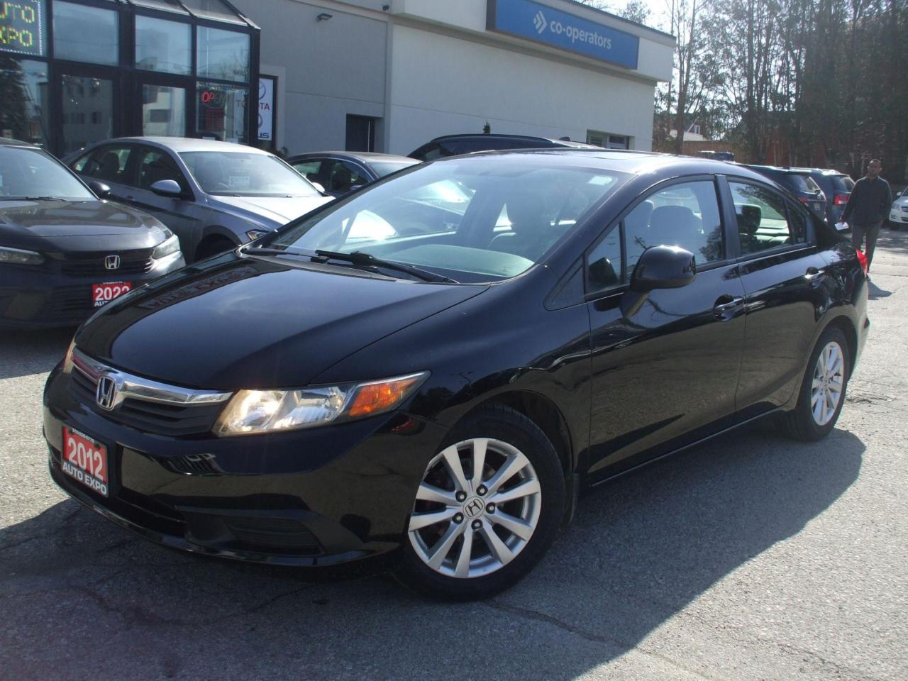 <p>Get ready to cruise in style with this sleek 2012 Honda Civic EX, meticulously maintained and ready for your next adventure. This certified pre-owned Civic comes with the peace of mind of a warranty, fresh new brakes, and a set of winter tires for all-season driving confidence. With its black exterior and grey interior, this Honda Civic exudes timeless elegance. This 4-door sedan boasts a peppy 4-cylinder engine paired with a smooth automatic transmission, making for a fun and efficient driving experience. This Civic comes equipped with a full array of features to enhance your driving experience and make every journey comfortable and enjoyable. At just 108,000km, this Honda Civic is ready for years of reliable service.</p><p>This Honda Civic EX packs a punch when it comes to features. Enjoy the convenience of Bluetooth connectivity to keep your phone safely connected and hands free. Stay warm and cozy with the heated mirrors, perfect for those chilly mornings. Enjoy the comfort of power windows, locks, and mirrors, adding to the luxurious feel. Cruise with confidence thanks to the added safety of anti-lock brakes and traction control. This Honda Civic comes with a sunroof, allowing you to enjoy the fresh air and sunshine on your daily commute. For a quality used car you can trust, look no further than this 2012 Honda Civic EX from Auto Expo Inc..</p><p> </p><ol style=border: 0px solid #e5e7eb; box-sizing: border-box; --tw-border-spacing-x: 0; --tw-border-spacing-y: 0; --tw-translate-x: 0; --tw-translate-y: 0; --tw-rotate: 0; --tw-skew-x: 0; --tw-skew-y: 0; --tw-scale-x: 1; --tw-scale-y: 1; --tw-scroll-snap-strictness: proximity; --tw-ring-offset-width: 0px; --tw-ring-offset-color: #fff; --tw-ring-color: rgba(59,130,246,.5); --tw-ring-offset-shadow: 0 0 #0000; --tw-ring-shadow: 0 0 #0000; --tw-shadow: 0 0 #0000; --tw-shadow-colored: 0 0 #0000; list-style: none; margin: 0px; padding: 0px; font-family: Inter, sans-serif;><li style=border: 0px solid #e5e7eb; box-sizing: border-box; --tw-border-spacing-x: 0; --tw-border-spacing-y: 0; --tw-translate-x: 0; --tw-translate-y: 0; --tw-rotate: 0; --tw-skew-x: 0; --tw-skew-y: 0; --tw-scale-x: 1; --tw-scale-y: 1; --tw-scroll-snap-strictness: proximity; --tw-ring-offset-width: 0px; --tw-ring-offset-color: #fff; --tw-ring-color: rgba(59,130,246,.5); --tw-ring-offset-shadow: 0 0 #0000; --tw-ring-shadow: 0 0 #0000; --tw-shadow: 0 0 #0000; --tw-shadow-colored: 0 0 #0000;><em style=border: 0px solid #e5e7eb; box-sizing: border-box; --tw-border-spacing-x: 0; --tw-border-spacing-y: 0; --tw-translate-x: 0; --tw-translate-y: 0; --tw-rotate: 0; --tw-skew-x: 0; --tw-skew-y: 0; --tw-scale-x: 1; --tw-scale-y: 1; --tw-scroll-snap-strictness: proximity; --tw-ring-offset-width: 0px; --tw-ring-offset-color: #fff; --tw-ring-color: rgba(59,130,246,.5); --tw-ring-offset-shadow: 0 0 #0000; --tw-ring-shadow: 0 0 #0000; --tw-shadow: 0 0 #0000; --tw-shadow-colored: 0 0 #0000; font-size: 18pt;><span style=border: 0px solid #e5e7eb; box-sizing: border-box; --tw-border-spacing-x: 0; --tw-border-spacing-y: 0; --tw-translate-x: 0; --tw-translate-y: 0; --tw-rotate: 0; --tw-skew-x: 0; --tw-skew-y: 0; --tw-scale-x: 1; --tw-scale-y: 1; --tw-scroll-snap-strictness: proximity; --tw-ring-offset-width: 0px; --tw-ring-offset-color: #fff; --tw-ring-color: rgba(59,130,246,.5); --tw-ring-offset-shadow: 0 0 #0000; --tw-ring-shadow: 0 0 #0000; --tw-shadow: 0 0 #0000; --tw-shadow-colored: 0 0 #0000; font-weight: bolder;>We finance,,,</span></em></li></ol><p style=border: 0px solid #e5e7eb; box-sizing: border-box; --tw-border-spacing-x: 0; --tw-border-spacing-y: 0; --tw-translate-x: 0; --tw-translate-y: 0; --tw-rotate: 0; --tw-skew-x: 0; --tw-skew-y: 0; --tw-scale-x: 1; --tw-scale-y: 1; --tw-scroll-snap-strictness: proximity; --tw-ring-offset-width: 0px; --tw-ring-offset-color: #fff; --tw-ring-color: rgba(59,130,246,.5); --tw-ring-offset-shadow: 0 0 #0000; --tw-ring-shadow: 0 0 #0000; --tw-shadow: 0 0 #0000; --tw-shadow-colored: 0 0 #0000; margin: 0px; font-family: Inter, sans-serif;><a style=border: 0px solid #e5e7eb; box-sizing: border-box; --tw-border-spacing-x: 0; --tw-border-spacing-y: 0; --tw-translate-x: 0; --tw-translate-y: 0; --tw-rotate: 0; --tw-skew-x: 0; --tw-skew-y: 0; --tw-scale-x: 1; --tw-scale-y: 1; --tw-scroll-snap-strictness: proximity; --tw-ring-offset-width: 0px; --tw-ring-offset-color: #fff; --tw-ring-color: rgba(59,130,246,.5); --tw-ring-offset-shadow: 0 0 #0000; --tw-ring-shadow: 0 0 #0000; --tw-shadow: 0 0 #0000; --tw-shadow-colored: 0 0 #0000; text-decoration: inherit; href=https://vhr.carfax.ca/?id=UtCpj4VLd4jLufa8QUJSSLC6AKr6GFb/&_jstate=PxI2DHNk_lIvHhXVe3VIQT8SNgxzZP5SLx4V1Xt1SEH5cvzCF-VBt_xVS-ui8_TFlnsEURpiwNGaVVxzWFaGADcNcJQZU8At7nIjHz-5jAlg3DperideEvzTQStTs9eRx_SMjktlF2JTsu2Eyo8NxM0BPt5THpIq5SaWrwYVBmLZq5NYvkiwA1de4QDxVTffSdhfCeCX-jJZxPZEN8YHrRWXUfV-28IA7WtbWuQSQc-oKHNjlF7pIWo-rJdf_j2V859AHPaUBvKgVf8DbgLHBf3lGTiTCltWbyR9-qzi-YGZu-40auMEehJJNmrRczs_pe0H3oVsVvJQI7Q-yZm0w8UjyVa2ZpNxvjO1A0_wSBndadM9g3svK1EwygD4H9DbfPQUchKkgFKB7sZGyNCf-DNG1G2Zk4a-GT5zu0s0vIBN8cTWCLXWjEMk8Ua2m486 target=_blank rel=noopener><span style=border: 0px solid #e5e7eb; box-sizing: border-box; --tw-border-spacing-x: 0; --tw-border-spacing-y: 0; --tw-translate-x: 0; --tw-translate-y: 0; --tw-rotate: 0; --tw-skew-x: 0; --tw-skew-y: 0; --tw-scale-x: 1; --tw-scale-y: 1; --tw-scroll-snap-strictness: proximity; --tw-ring-offset-width: 0px; --tw-ring-offset-color: #fff; --tw-ring-color: rgba(59,130,246,.5); --tw-ring-offset-shadow: 0 0 #0000; --tw-ring-shadow: 0 0 #0000; --tw-shadow: 0 0 #0000; --tw-shadow-colored: 0 0 #0000; font-weight: bolder; font-size: 18px; color: #333333;>OMVIC Licensed, UCDA & Carfax Member,,,</span></a></p><p style=border: 0px solid #e5e7eb; box-sizing: border-box; --tw-border-spacing-x: 0; --tw-border-spacing-y: 0; --tw-translate-x: 0; --tw-translate-y: 0; --tw-rotate: 0; --tw-skew-x: 0; --tw-skew-y: 0; --tw-scale-x: 1; --tw-scale-y: 1; --tw-scroll-snap-strictness: proximity; --tw-ring-offset-width: 0px; --tw-ring-offset-color: #fff; --tw-ring-color: rgba(59,130,246,.5); --tw-ring-offset-shadow: 0 0 #0000; --tw-ring-shadow: 0 0 #0000; --tw-shadow: 0 0 #0000; --tw-shadow-colored: 0 0 #0000; margin: 0px; font-family: Inter, sans-serif;><span style=border: 0px solid #e5e7eb; box-sizing: border-box; --tw-border-spacing-x: 0; --tw-border-spacing-y: 0; --tw-translate-x: 0; --tw-translate-y: 0; --tw-rotate: 0; --tw-skew-x: 0; --tw-skew-y: 0; --tw-scale-x: 1; --tw-scale-y: 1; --tw-scroll-snap-strictness: proximity; --tw-ring-offset-width: 0px; --tw-ring-offset-color: #fff; --tw-ring-color: rgba(59,130,246,.5); --tw-ring-offset-shadow: 0 0 #0000; --tw-ring-shadow: 0 0 #0000; --tw-shadow: 0 0 #0000; --tw-shadow-colored: 0 0 #0000; text-decoration-line: underline; font-size: 18pt;><em style=border: 0px solid #e5e7eb; box-sizing: border-box; --tw-border-spacing-x: 0; --tw-border-spacing-y: 0; --tw-translate-x: 0; --tw-translate-y: 0; --tw-rotate: 0; --tw-skew-x: 0; --tw-skew-y: 0; --tw-scale-x: 1; --tw-scale-y: 1; --tw-scroll-snap-strictness: proximity; --tw-ring-offset-width: 0px; --tw-ring-offset-color: #fff; --tw-ring-color: rgba(59,130,246,.5); --tw-ring-offset-shadow: 0 0 #0000; --tw-ring-shadow: 0 0 #0000; --tw-shadow: 0 0 #0000; --tw-shadow-colored: 0 0 #0000;><span style=border: 0px solid #e5e7eb; box-sizing: border-box; --tw-border-spacing-x: 0; --tw-border-spacing-y: 0; --tw-translate-x: 0; --tw-translate-y: 0; --tw-rotate: 0; --tw-skew-x: 0; --tw-skew-y: 0; --tw-scale-x: 1; --tw-scale-y: 1; --tw-scroll-snap-strictness: proximity; --tw-ring-offset-width: 0px; --tw-ring-offset-color: #fff; --tw-ring-color: rgba(59,130,246,.5); --tw-ring-offset-shadow: 0 0 #0000; --tw-ring-shadow: 0 0 #0000; --tw-shadow: 0 0 #0000; --tw-shadow-colored: 0 0 #0000; font-weight: bolder;>we specialize in Domestic and import vehicles! Our wide selection offers something for every need and budget!</span></em></span></p><p style=border: 0px solid #e5e7eb; box-sizing: border-box; --tw-border-spacing-x: 0; --tw-border-spacing-y: 0; --tw-translate-x: 0; --tw-translate-y: 0; --tw-rotate: 0; --tw-skew-x: 0; --tw-skew-y: 0; --tw-scale-x: 1; --tw-scale-y: 1; --tw-scroll-snap-strictness: proximity; --tw-ring-offset-width: 0px; --tw-ring-offset-color: #fff; --tw-ring-color: rgba(59,130,246,.5); --tw-ring-offset-shadow: 0 0 #0000; --tw-ring-shadow: 0 0 #0000; --tw-shadow: 0 0 #0000; --tw-shadow-colored: 0 0 #0000; margin: 0px; font-family: Inter, sans-serif;><span style=border: 0px solid #e5e7eb; box-sizing: border-box; --tw-border-spacing-x: 0; --tw-border-spacing-y: 0; --tw-translate-x: 0; --tw-translate-y: 0; --tw-rotate: 0; --tw-skew-x: 0; --tw-skew-y: 0; --tw-scale-x: 1; --tw-scale-y: 1; --tw-scroll-snap-strictness: proximity; --tw-ring-offset-width: 0px; --tw-ring-offset-color: #fff; --tw-ring-color: rgba(59,130,246,.5); --tw-ring-offset-shadow: 0 0 #0000; --tw-ring-shadow: 0 0 #0000; --tw-shadow: 0 0 #0000; --tw-shadow-colored: 0 0 #0000; text-decoration-line: underline; font-size: 18pt;><em style=border: 0px solid #e5e7eb; box-sizing: border-box; --tw-border-spacing-x: 0; --tw-border-spacing-y: 0; --tw-translate-x: 0; --tw-translate-y: 0; --tw-rotate: 0; --tw-skew-x: 0; --tw-skew-y: 0; --tw-scale-x: 1; --tw-scale-y: 1; --tw-scroll-snap-strictness: proximity; --tw-ring-offset-width: 0px; --tw-ring-offset-color: #fff; --tw-ring-color: rgba(59,130,246,.5); --tw-ring-offset-shadow: 0 0 #0000; --tw-ring-shadow: 0 0 #0000; --tw-shadow: 0 0 #0000; --tw-shadow-colored: 0 0 #0000;><span style=border: 0px solid #e5e7eb; box-sizing: border-box; --tw-border-spacing-x: 0; --tw-border-spacing-y: 0; --tw-translate-x: 0; --tw-translate-y: 0; --tw-rotate: 0; --tw-skew-x: 0; --tw-skew-y: 0; --tw-scale-x: 1; --tw-scale-y: 1; --tw-scroll-snap-strictness: proximity; --tw-ring-offset-width: 0px; --tw-ring-offset-color: #fff; --tw-ring-color: rgba(59,130,246,.5); --tw-ring-offset-shadow: 0 0 #0000; --tw-ring-shadow: 0 0 #0000; --tw-shadow: 0 0 #0000; --tw-shadow-colored: 0 0 #0000; font-weight: bolder;>Visit us @ 450 Belmont Ave West Kitchener!</span></em></span></p>