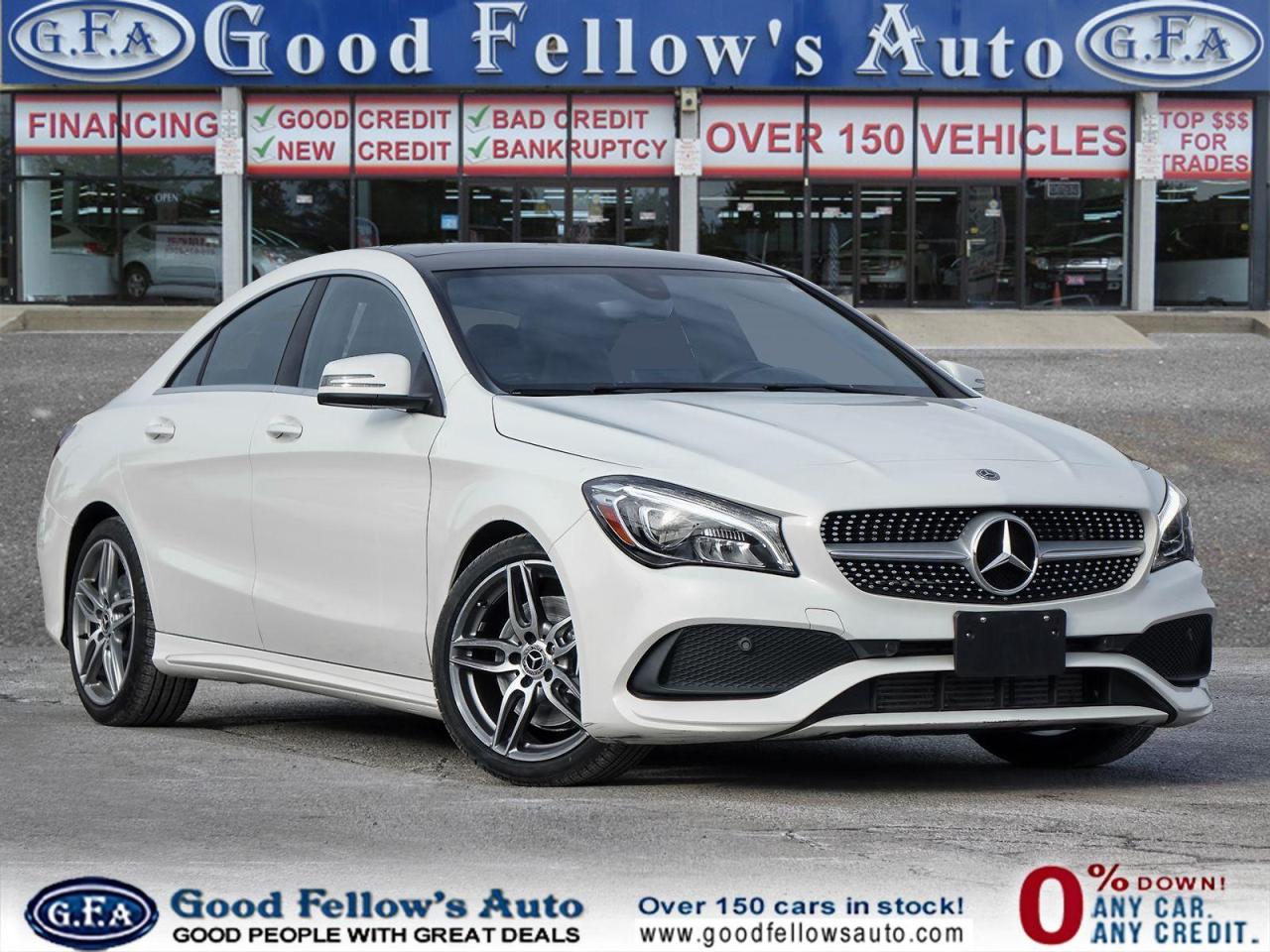 Used 2018 Mercedes-Benz CLA-Class 4MATIC, LEATHER SEATS, PANORAMIC ROOF, NAVIGATION, for sale in Toronto, ON