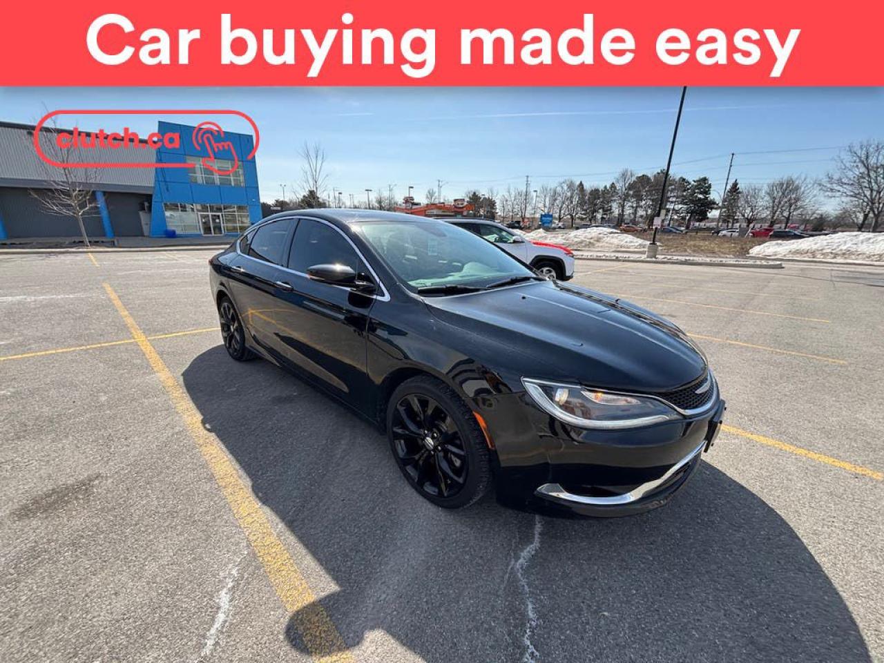 Used 2016 Chrysler 200 C w/ Heated Front Seats, Rearview Camera, Cruise Control for sale in Toronto, ON