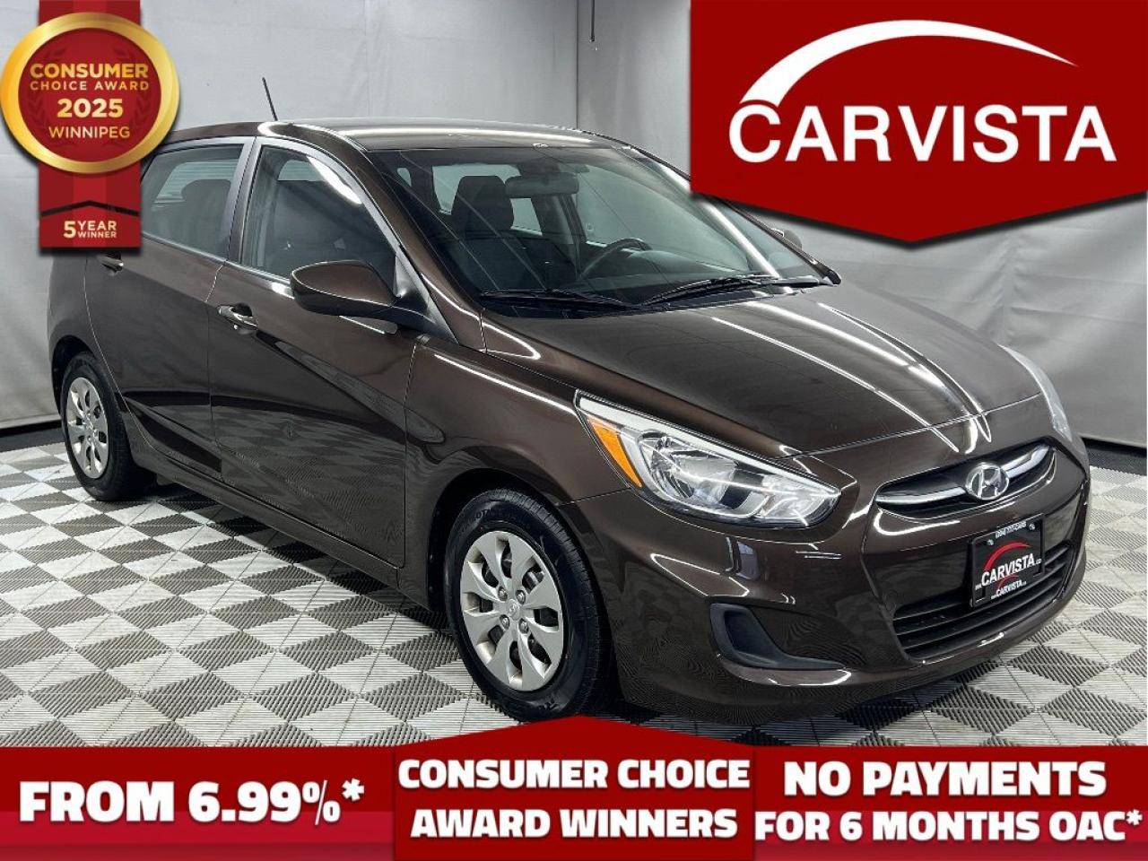 CONSECUTIVE COMSUMER CHOICE AWARD WINNERS FOR OUTSTANDING BUSINESS! LOW DEALER FINANCING RATES*, NO PAYMENTS FOR 6 MONTHS*!
5 years running, consecutive receivers of the prestigious Consumer Choice Award in 2021, 2022, 2023, 2024 and 2025! Low rate dealer arranged financing available! 
At Carvista we offer a unique buying experience, with no deceiving finance gimmicks and trades are welcome but not required! Carvista is a family operated business that has been in business for over 25 years, and has earned a A+ BBB Accreditation and outstanding consumer accolades. Offering 175 quality pre-owned vehicles, all are certified and Carfax verified, most with remaining factory warranty and a modern facility located on Winnipegs Regent Ave strip. We welcome you to visit us at 1201 Regent Ave W, at Carvista, and drive away in a like new vehicle for less. In many cases we can offer no payments for 6 months! Dont let your trade or credit stop you, we accept any kind, any time. CARVISTA.CA, "Where the deals are".
 Prices and payments exclude GST OR PST Carvista Inc. 
Dealer Permit # 1211, Category: Used Vehicle 
Please verify all ad details with a Carvista sales person, vehicle may not be exactly as shown.